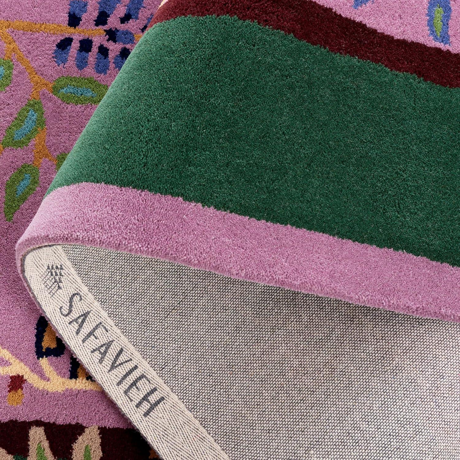 SAFAVIEH Metro Louise Floral Area Rug, Purple/Green, 3' x 5'
