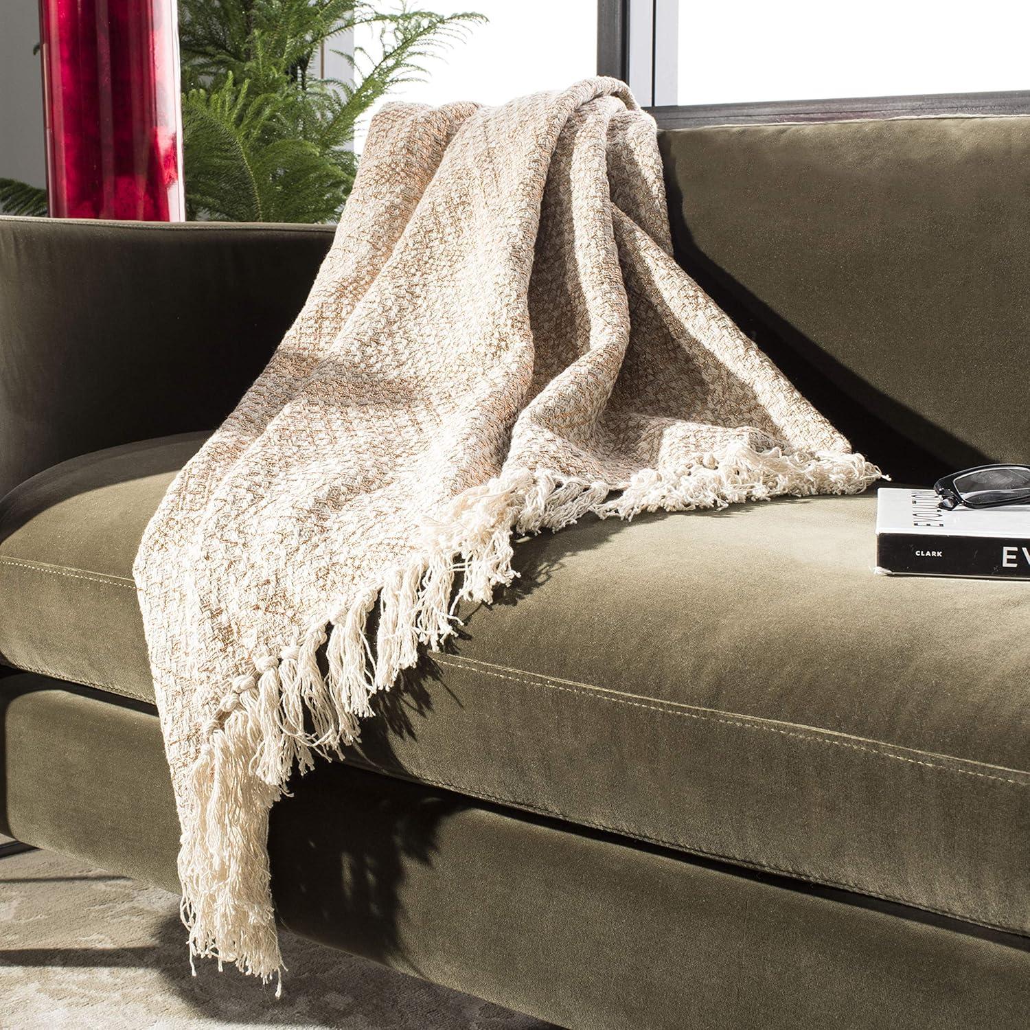 Becks Fringe Throw Blanket  - Safavieh