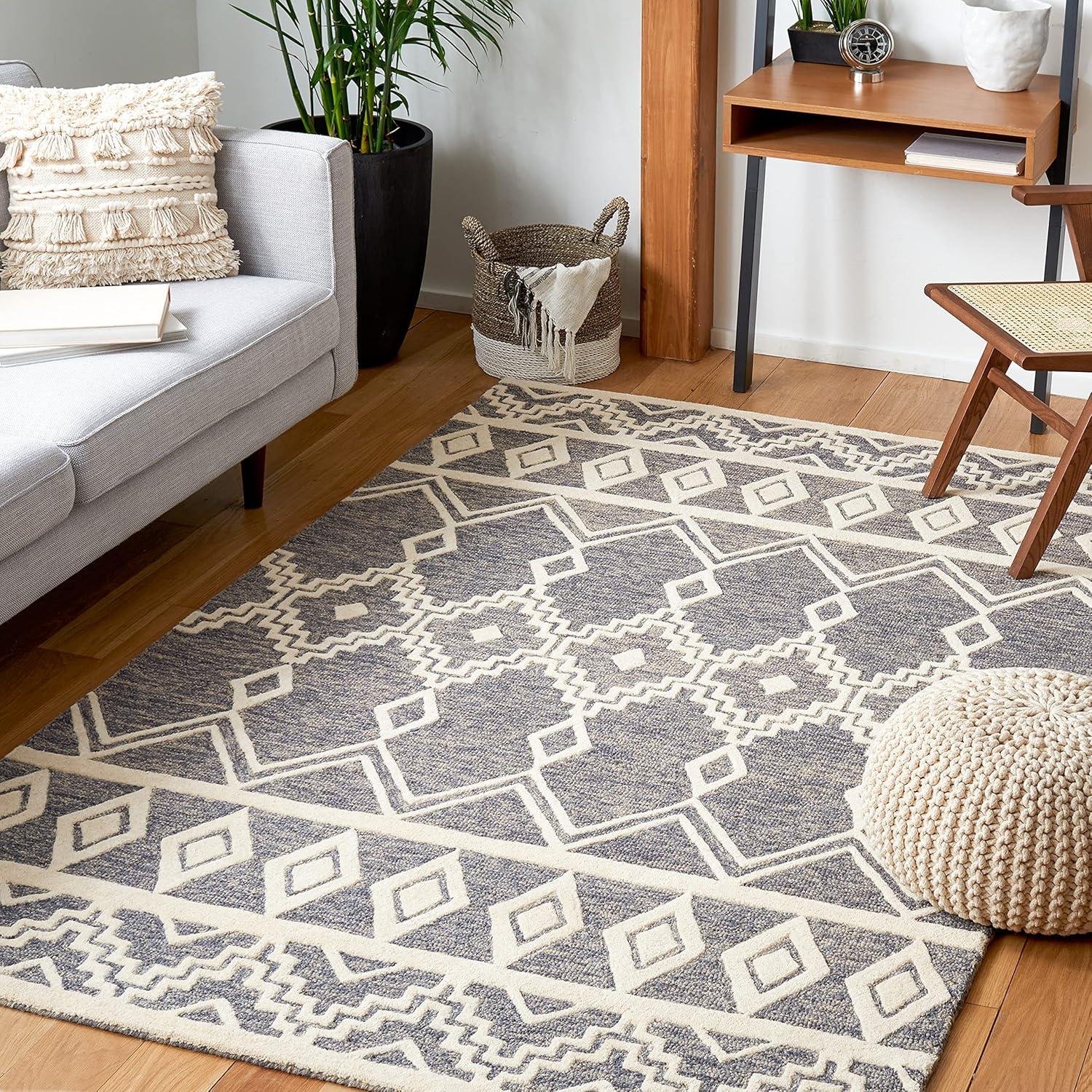 Union Rustic Abbegail Hand Tufted Wool Southwestern Rug
