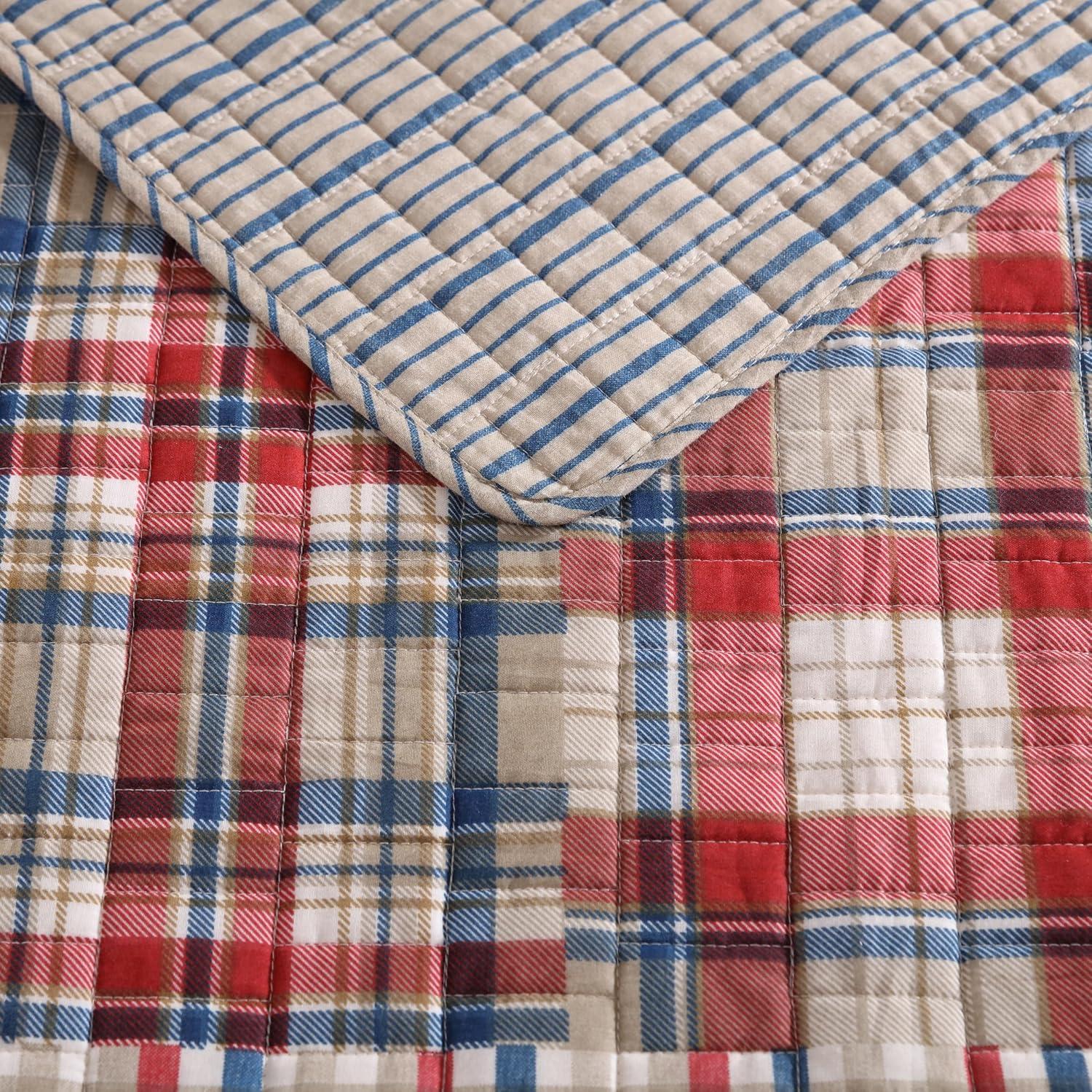 Hawthorne Reversible Quilt Set Brown - Eddie Bauer