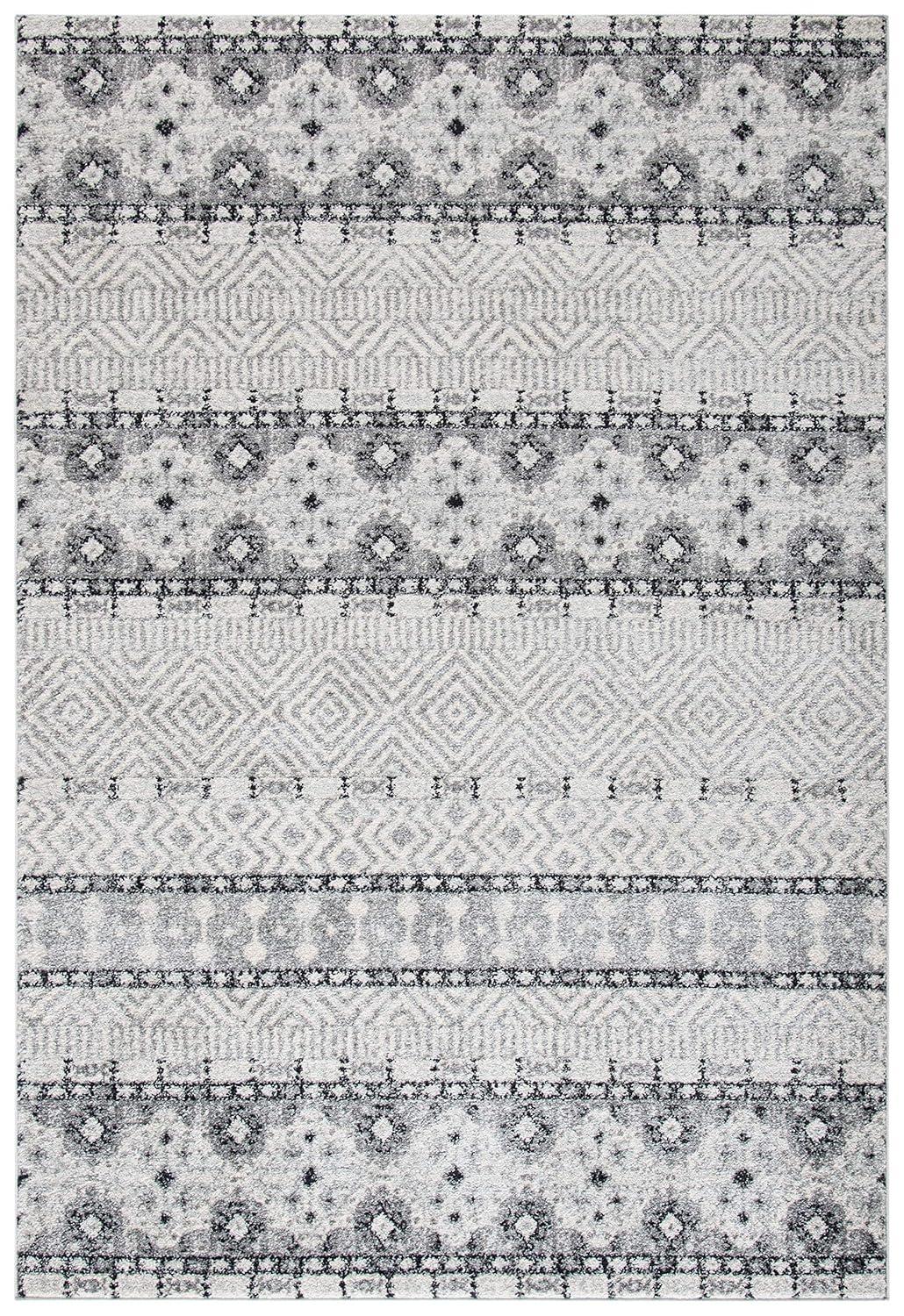Madison MAD797 Power Loomed Area Rug - Charcoal/Grey - 8'x10' - Safavieh.