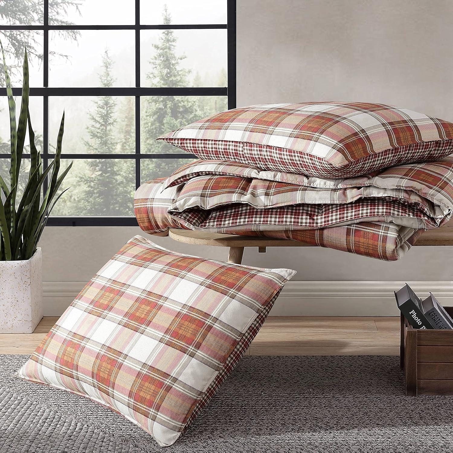 Edgewood Plaid Reversible Comforter Set - Eddie Bauer