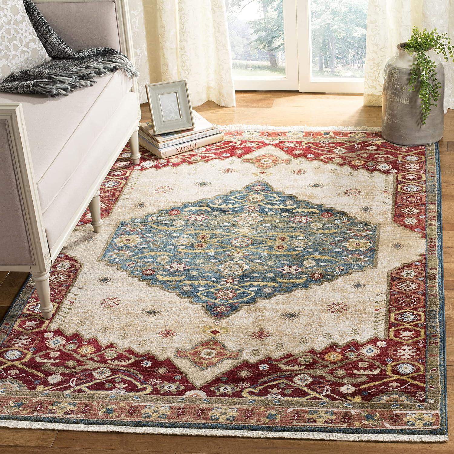 Kashan KSN300 Power Loomed Rugs - Safavieh