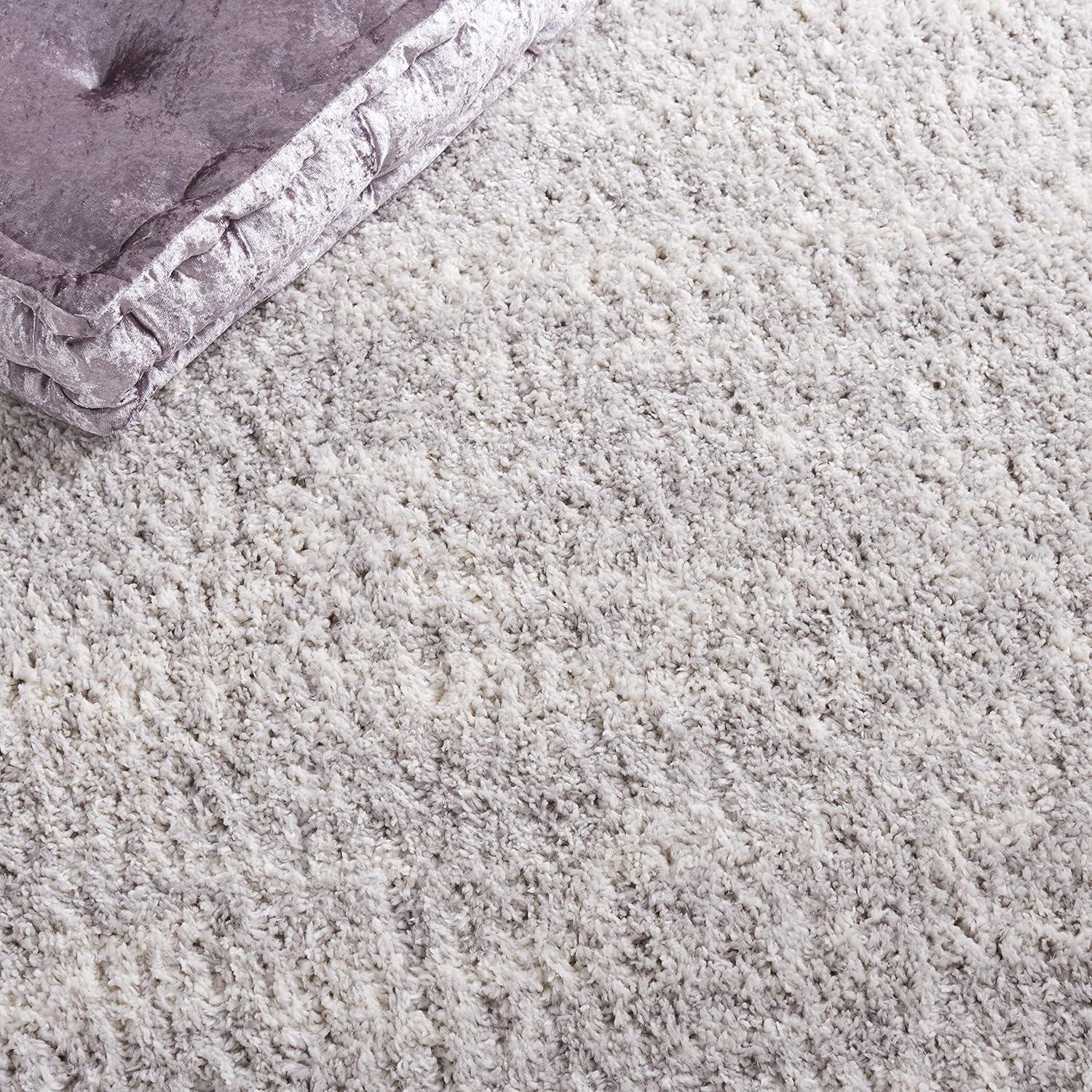 Berber Shag BER563 Power Loomed Runner Rug - Grey/Ivory - 2'3"x8' - Safavieh.