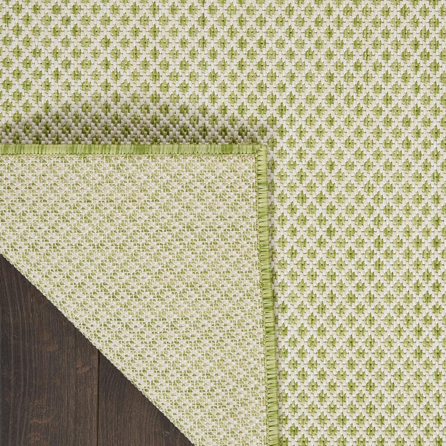 Nourison Courtyard COU01 Indoor/outdoor Area Rug - Ivory Green 7' x 10'