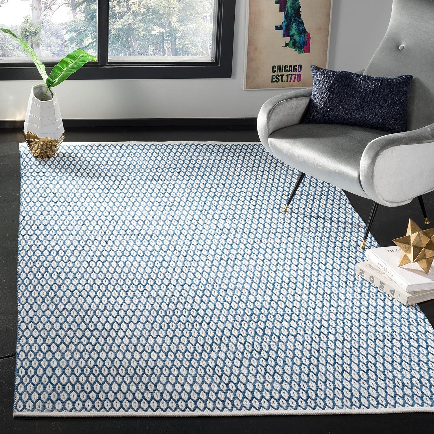 Montauk MTK608 Hand Woven Indoor Area Rug - Black/Ivory - 8'x10' - Safavieh