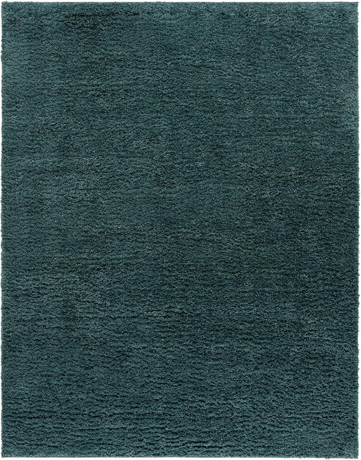 August Shag AUG200 Power Loomed Indoor Area Rug - Green - 9'x12' - Safavieh