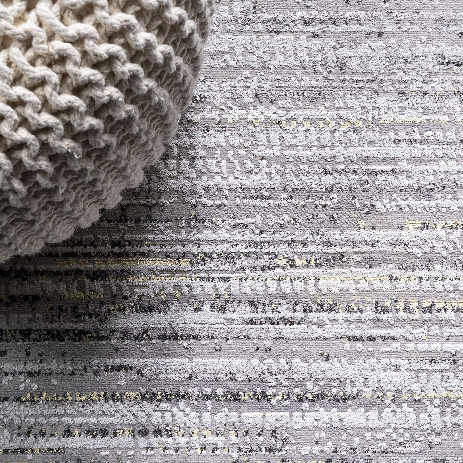 JONATHAN Y Loom Modern Strie' Solid & Striped Indoor Area Rug