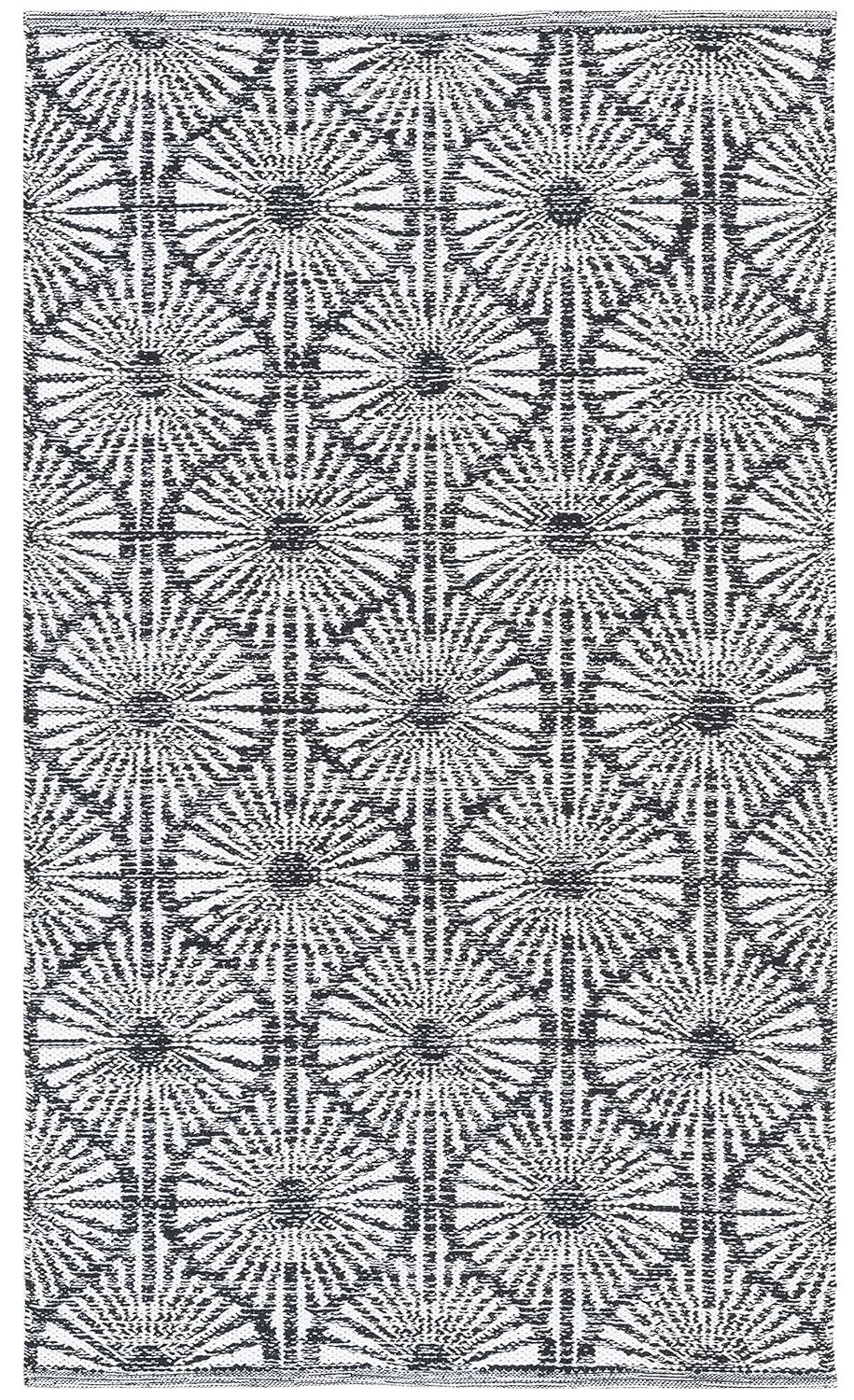 Montauk MTK606 Hand Woven Indoor Accent Rug - Black/Ivory - 3'x5' - Safavieh