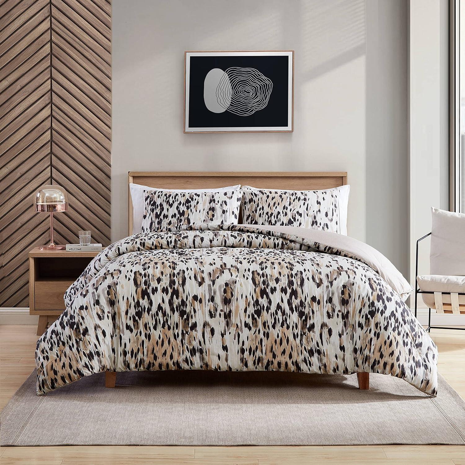 Kenneth Cole Abstract Leopard 3-Pc Duvet Set