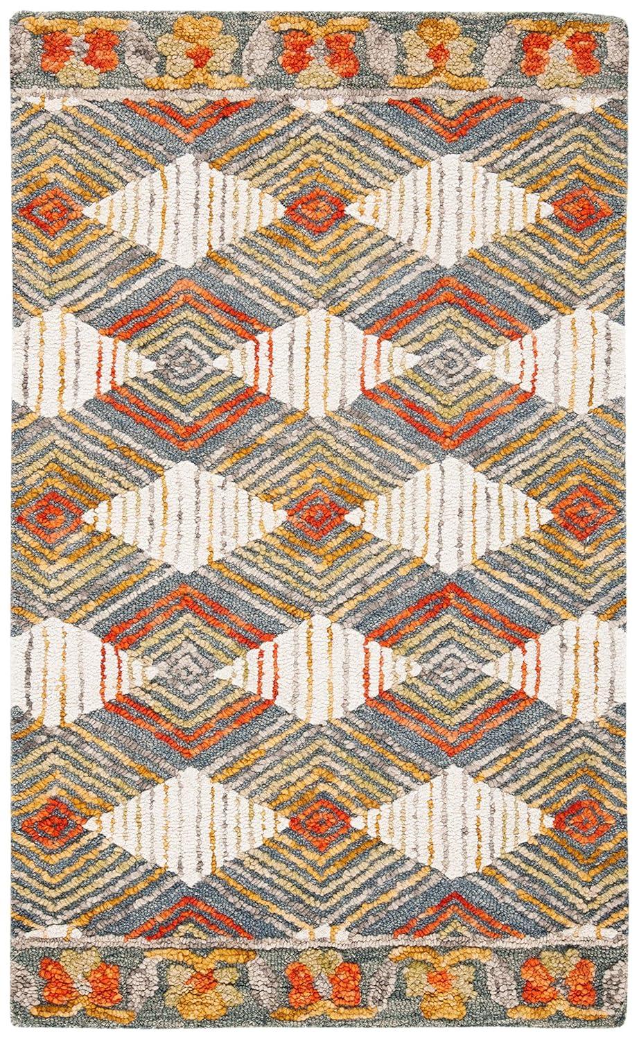 Trace TRC522 Hand Tufted Area Rug - Blue/Ivory - 3'x5' - Safavieh.