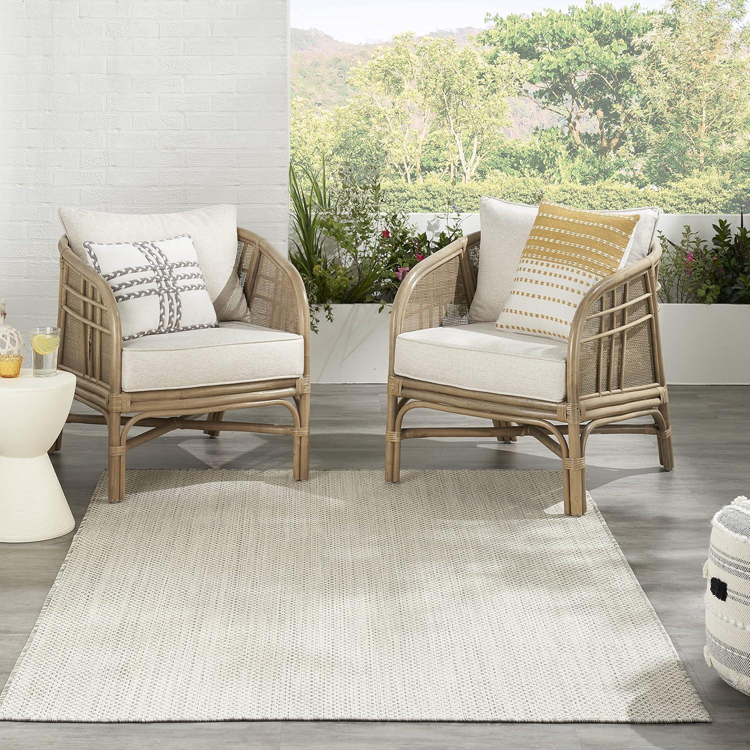 Nourison Courtyard Modern Easy Care Outdoor Rug