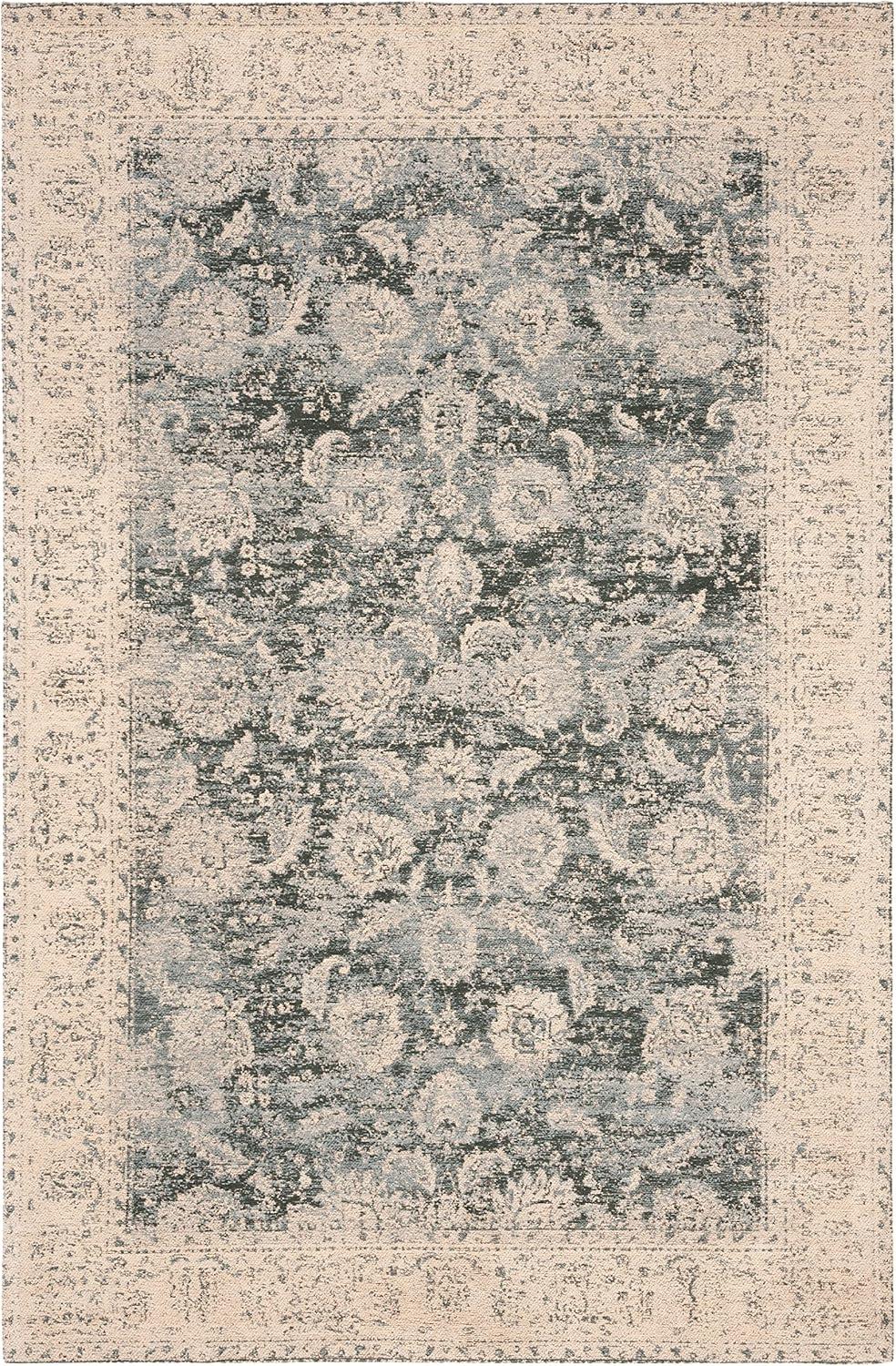 Classic Vintage CLV306 Power Loomed Area Rug - Cream/Grey - 4'x6' - Safavieh.