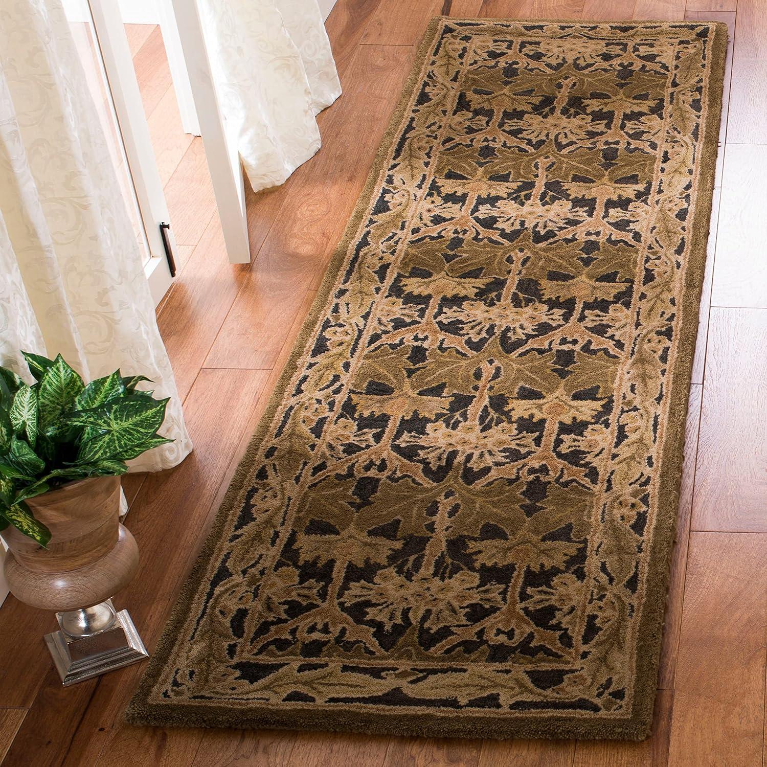 Anatolia AN541 Hand Tufted Indoor Area Rug - Navy/Sage - 8'x10' - Safavieh