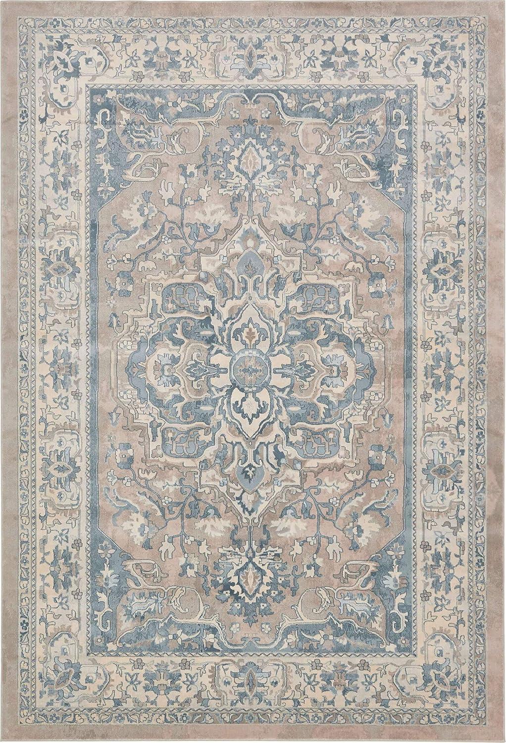 Unique Loom Louisa Paris Rug , 7' 1" x 10' 0" ,Dark Gray