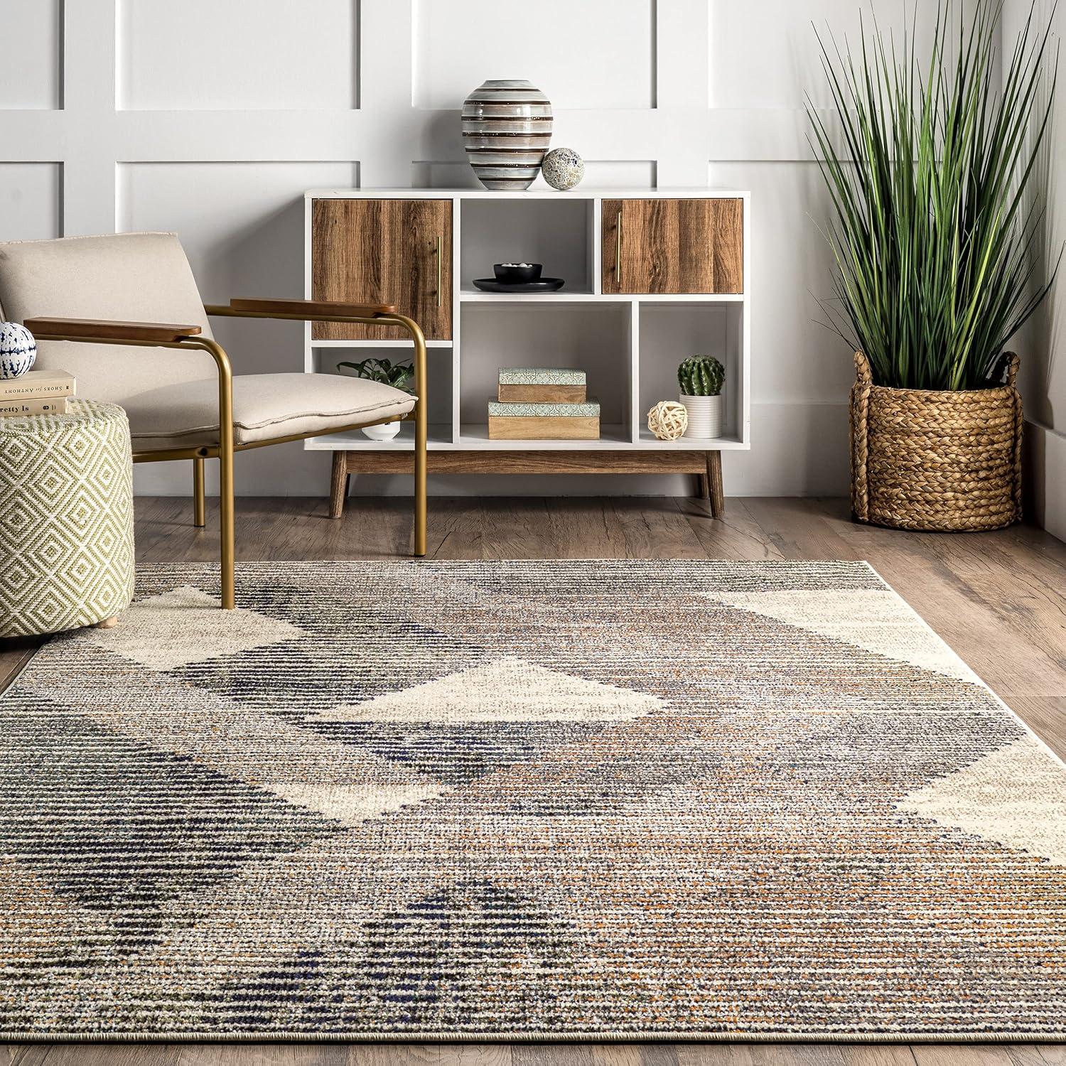 nuLOOM Adrienne Durable Abstract Contemporary Area Rug