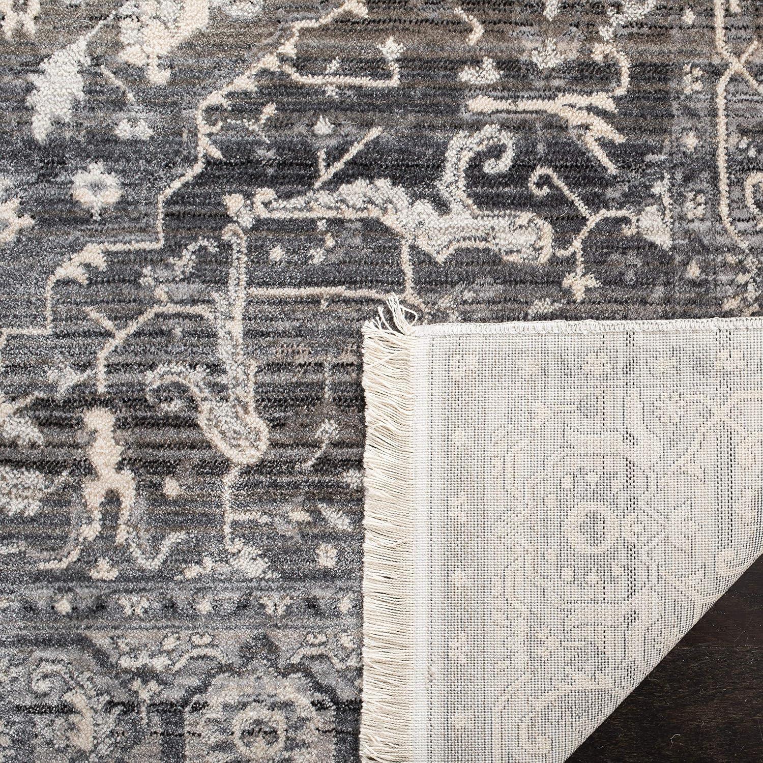 Vintage Persian VTP479 Power Loomed Indoor Area Rug - Grey/Charcoal - 5'x7'6" - Safavieh