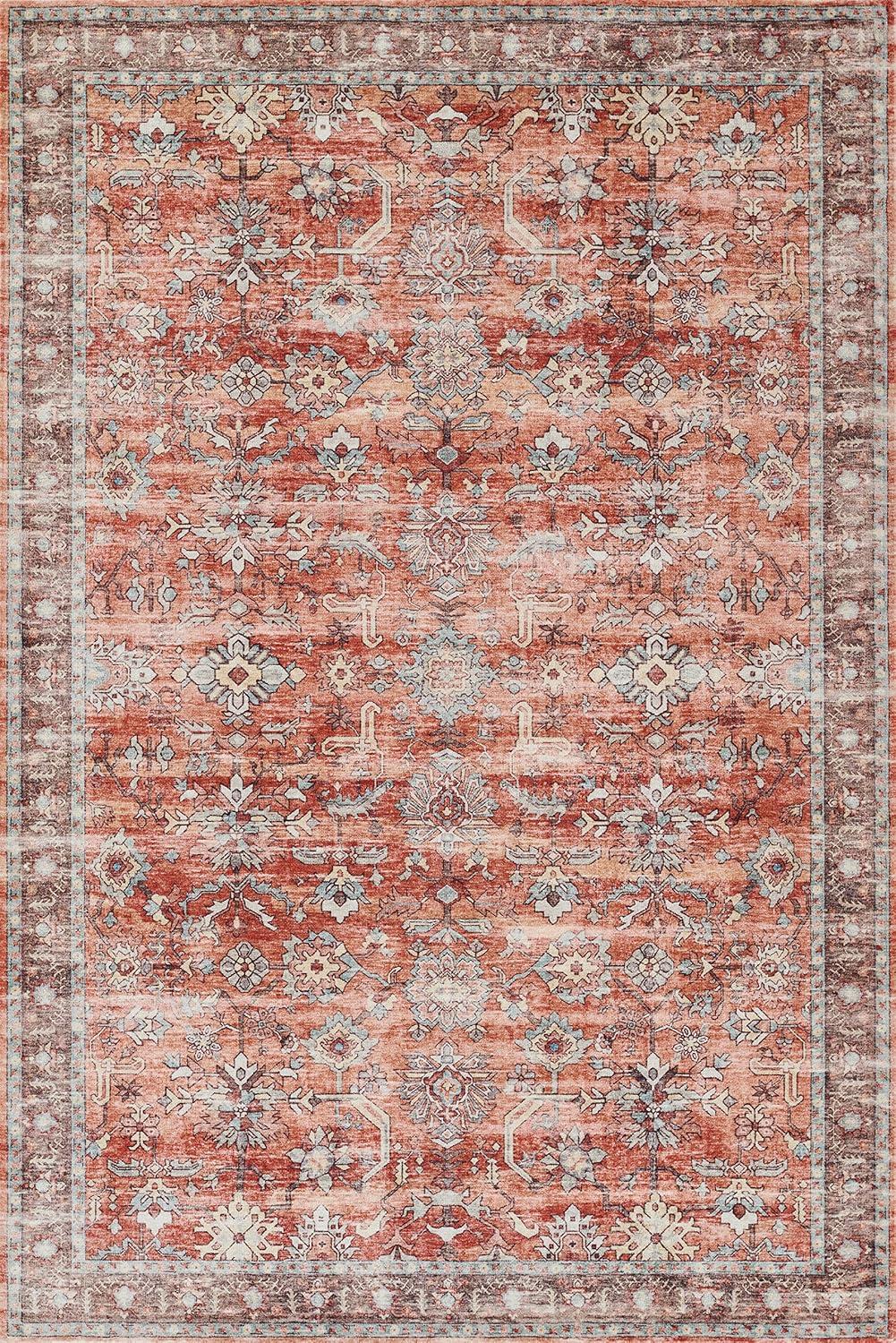 Momeni Sultana Polyester Copper Area Rug 6'6" X 9'