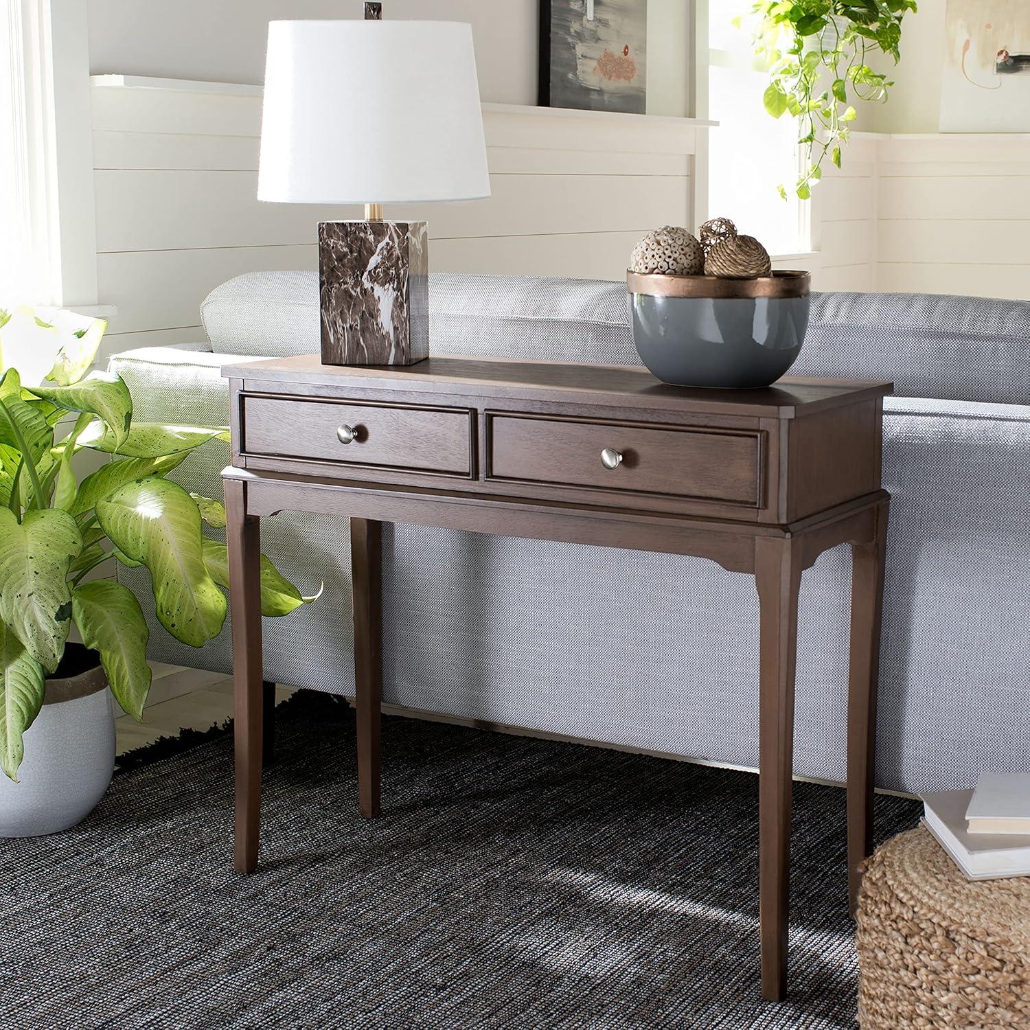 Opal 2 Drawer Console Table - CNS5726C - Brown - Safavieh