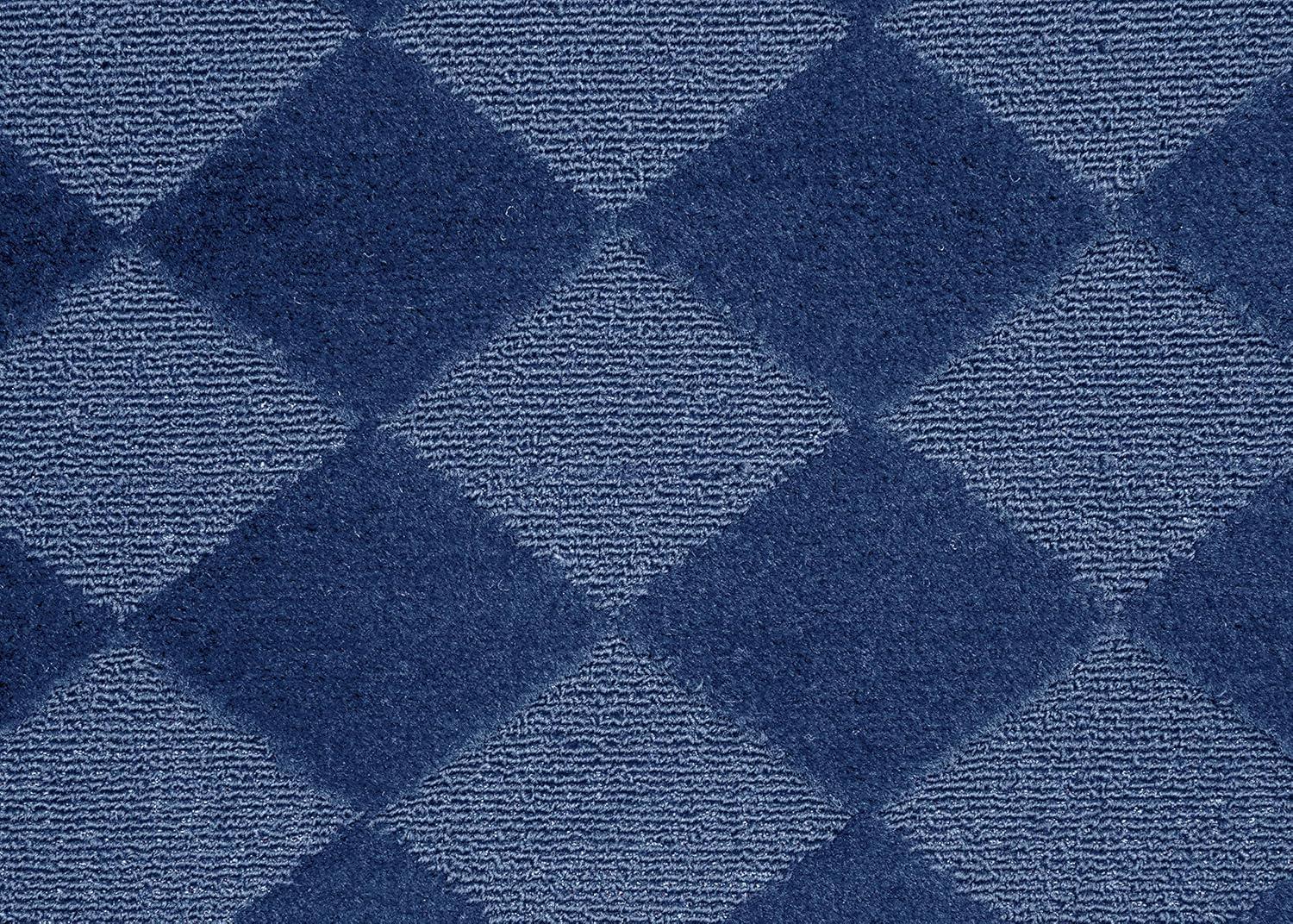 Garland Rug Diamond Polypropylene Navy Indoor Area Rug, 9' x 12'