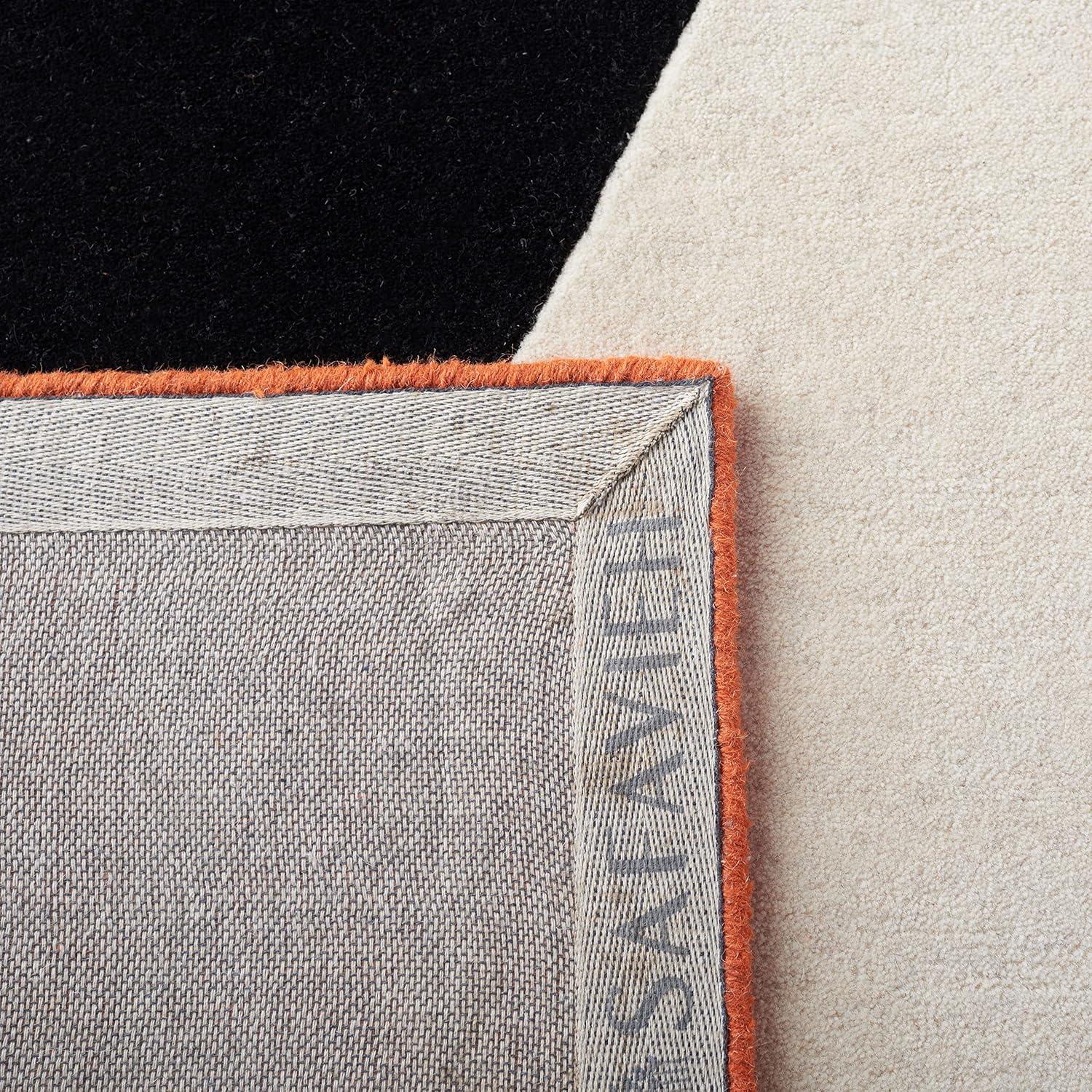 Rodeo Drive RD863 Hand Tufted Indoor Area Rug - 8'x10' - Ivory/Rust - Safavieh