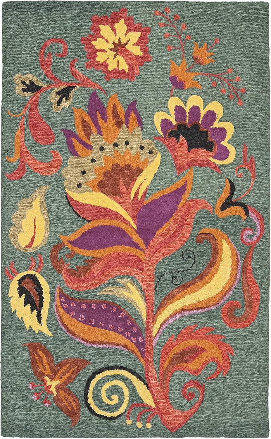 Blossom BLM679 Hand Hooked Area Rug  - Safavieh