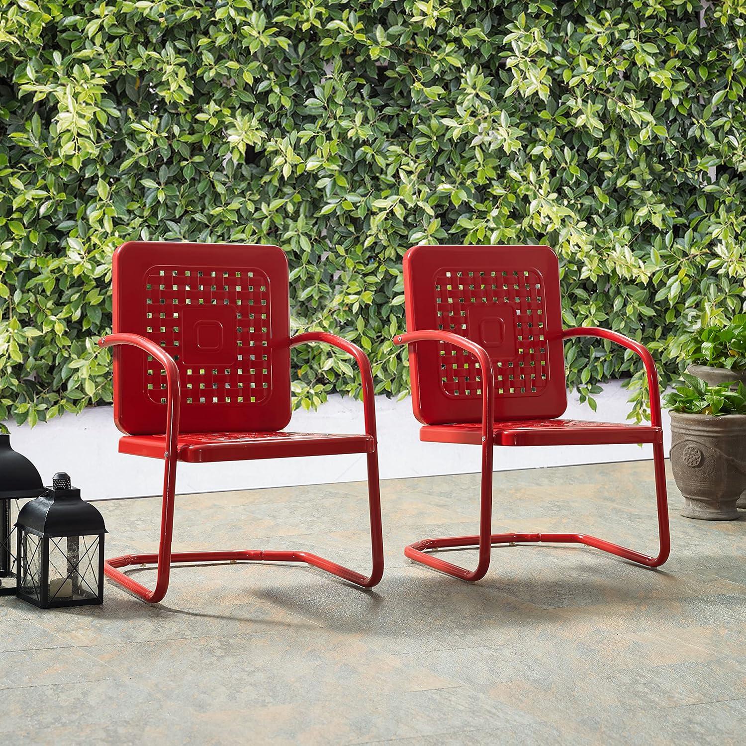 2pk Bates Outdoor Steel Arm Chairs - Crosley