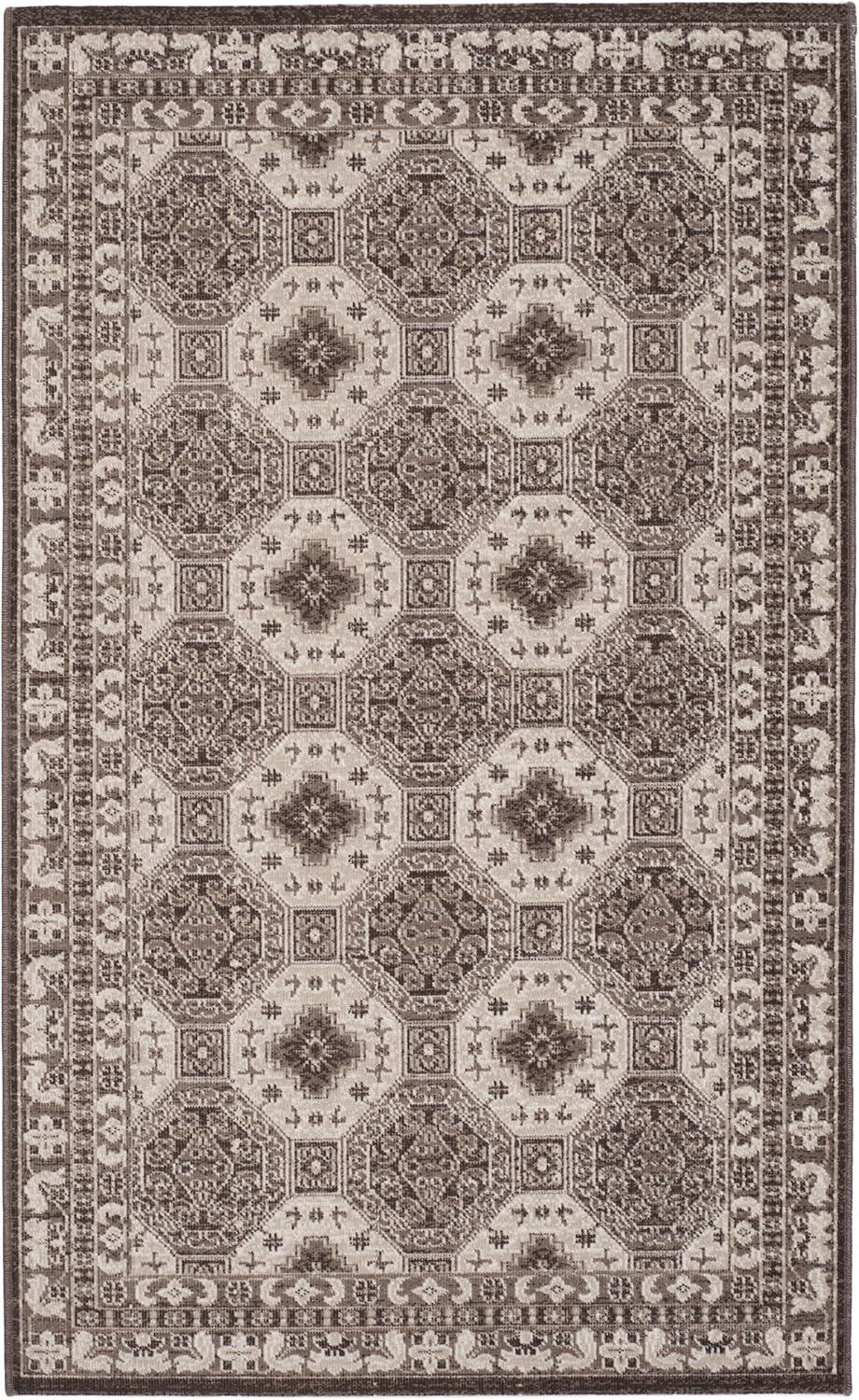 SAFAVIEH Artisan Thurstan Geometric Area Rug, Brown/Ivory, 10' x 14'