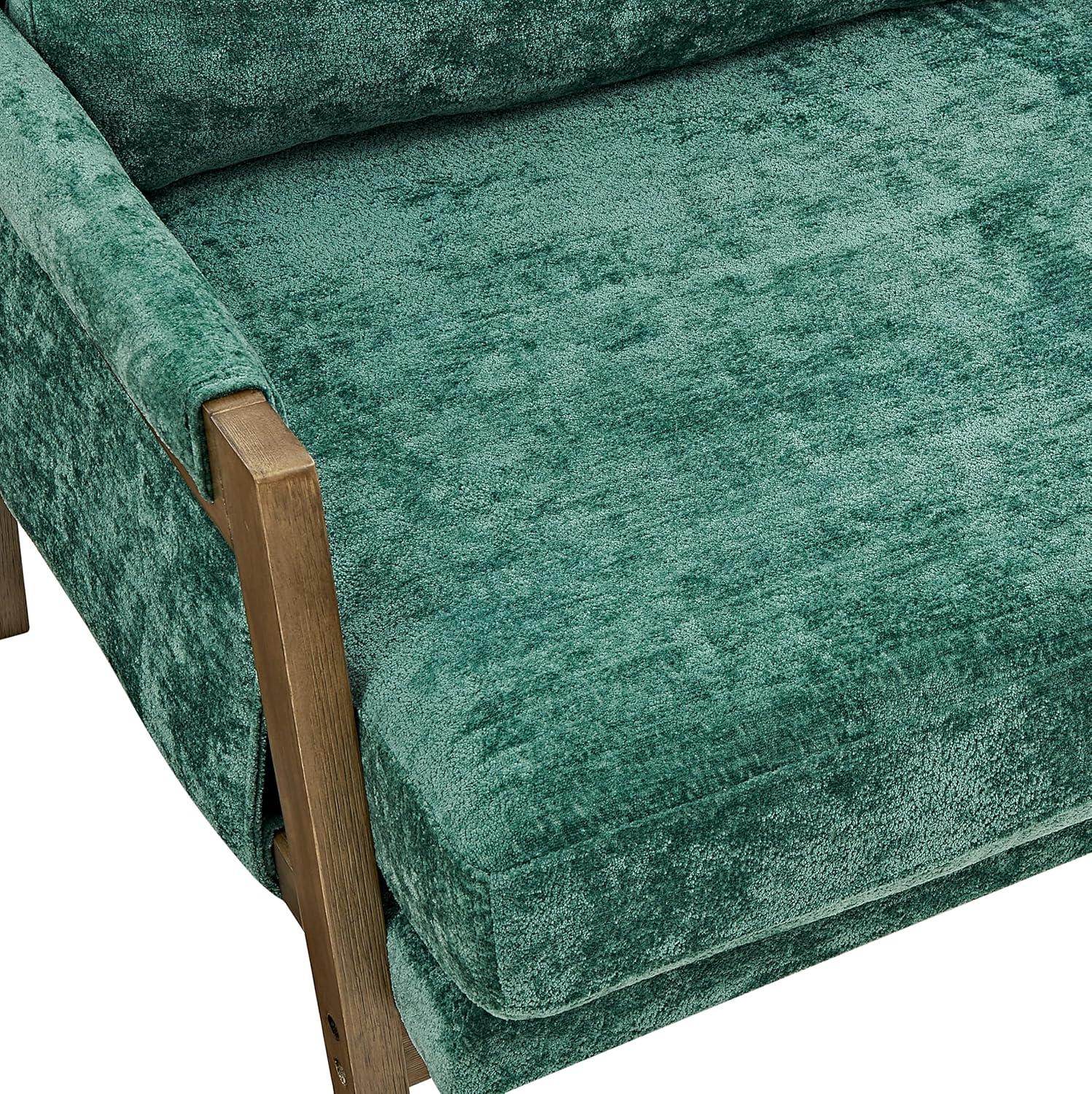Roundhill Furniture Kelly Mid-Century Modern Velvet Accent Armchair