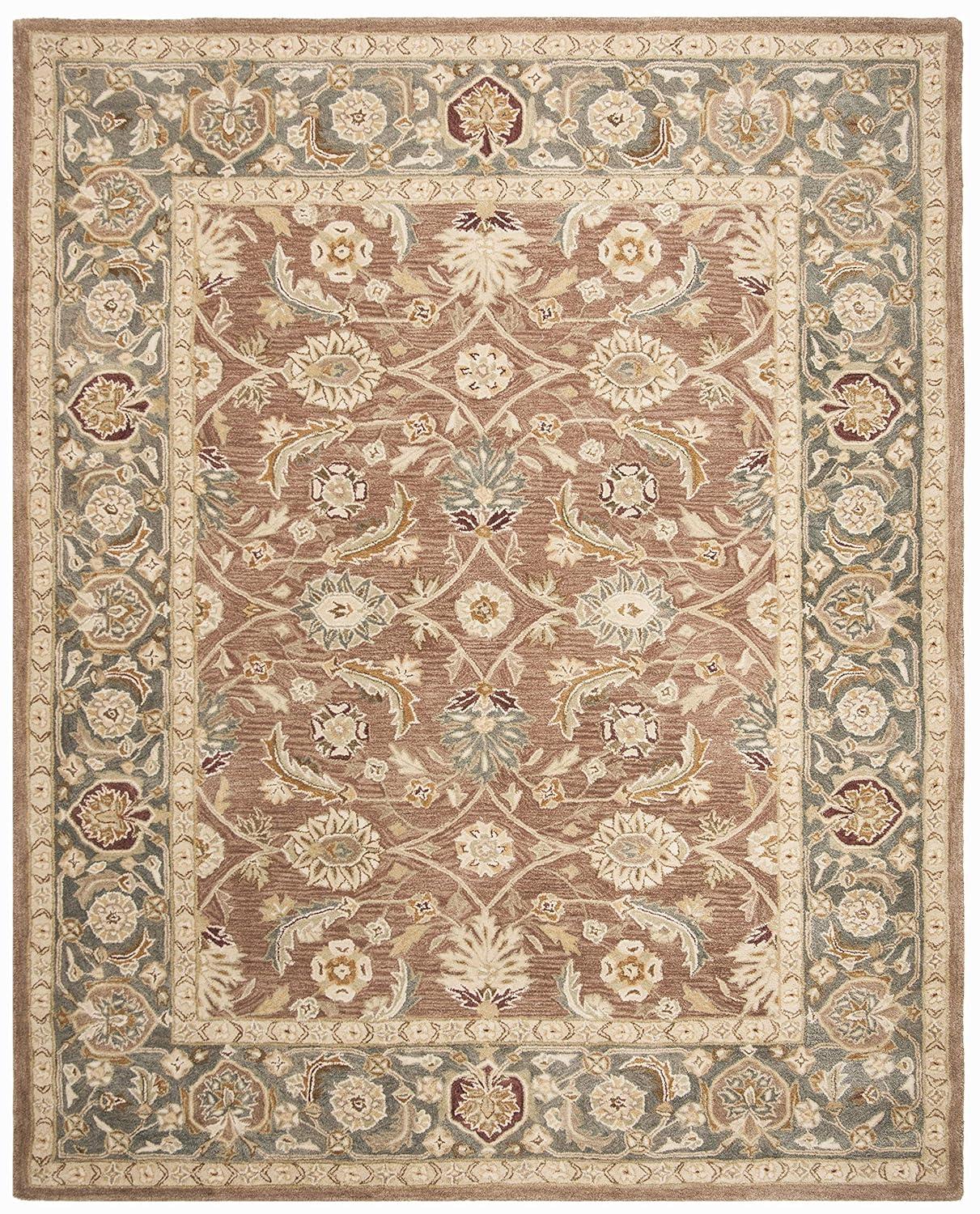 Anatolia AN549 Hand Tufted Indoor Area Rug - Brown/Blue - 9'x12' - Safavieh