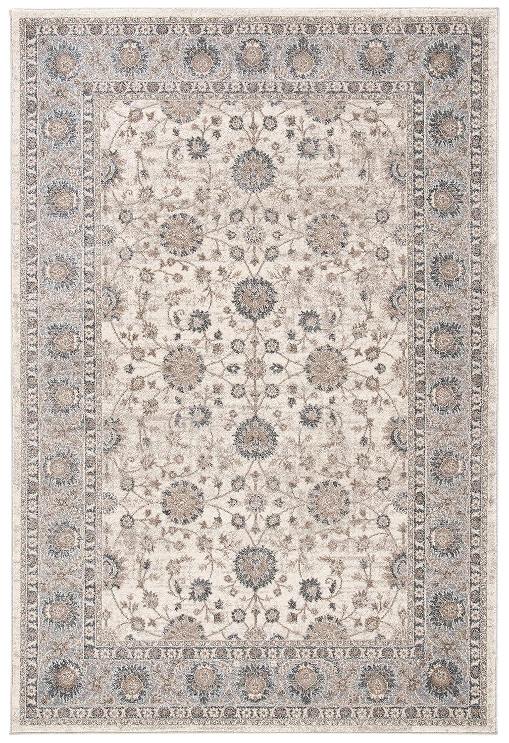 Sofia SOF330 Power Loomed Indoor Area Rug - Ivory/Grey - 8'x10' - Safavieh
