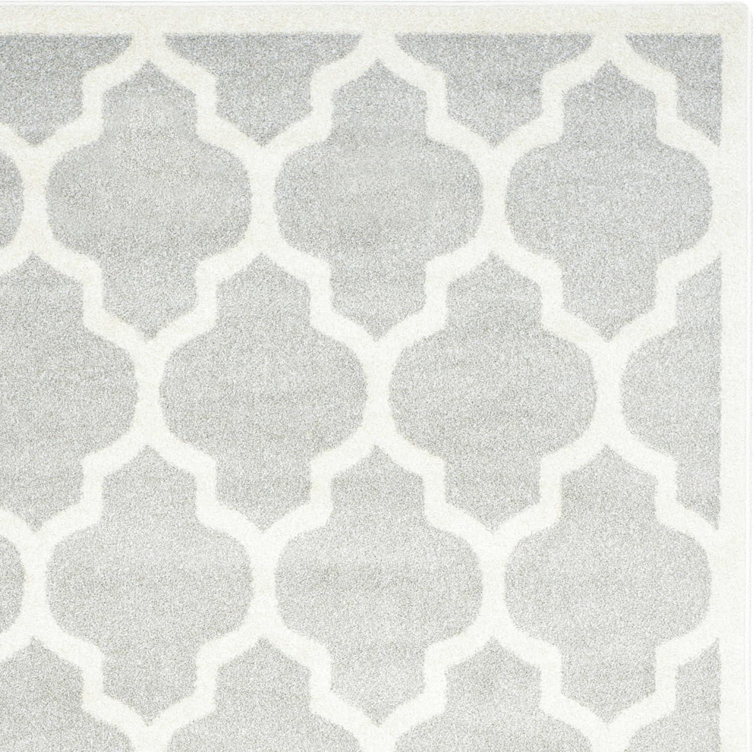 Amherst AMT420 Power Loomed Indoor Area Rug - Light Grey/Beige - 5'3"x8' - Safavieh