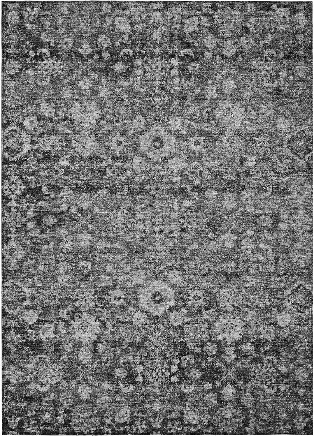 Addison Rugs Chantille ACN651 Gray 8' x 10' Indoor Outdoor Area Rug, Easy Clean, Machine Washable, Non Shedding, Bedroom, Living Room, Dining Room, Kitchen, Patio Rug