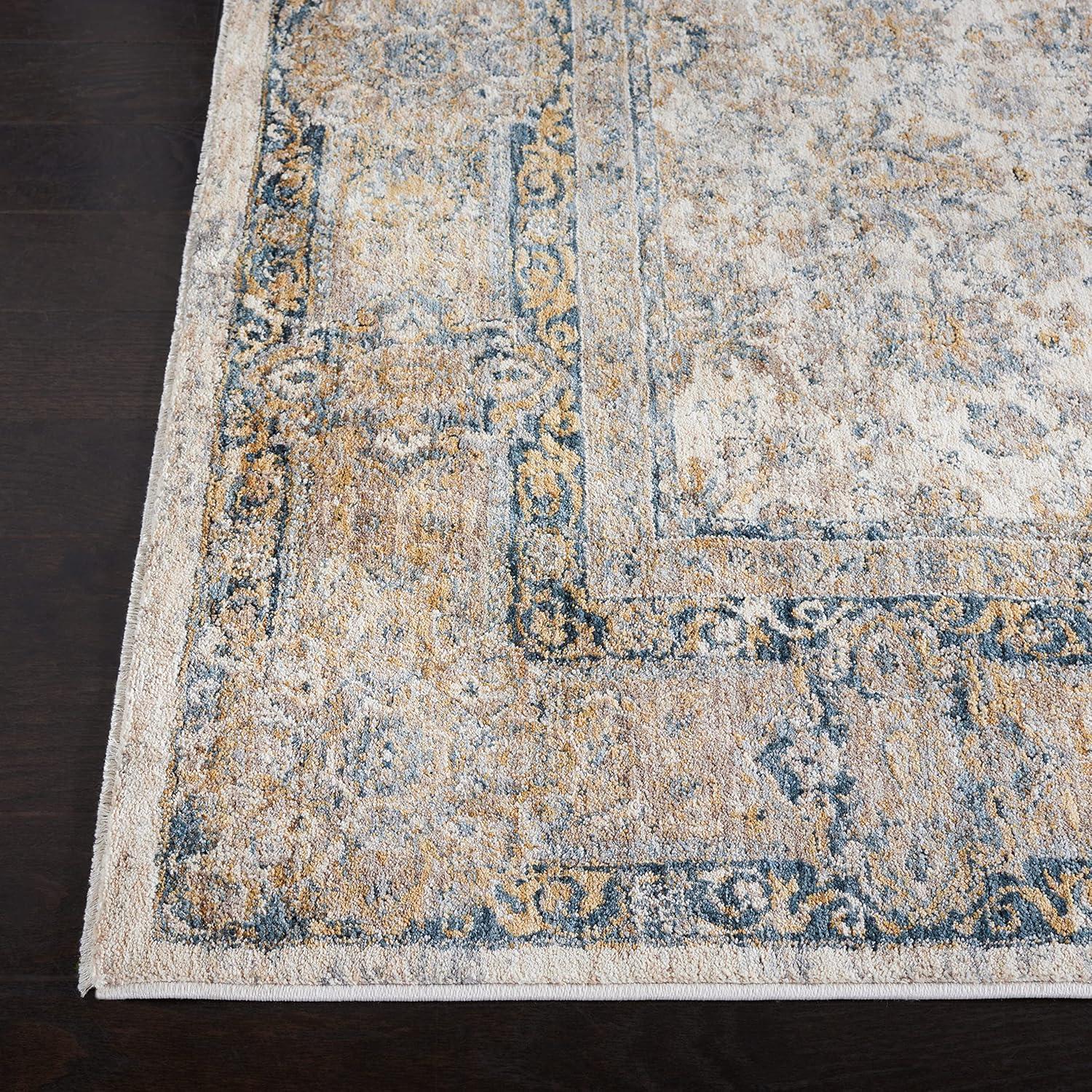 Valencia 570 Area Rug In Ivory / Blue