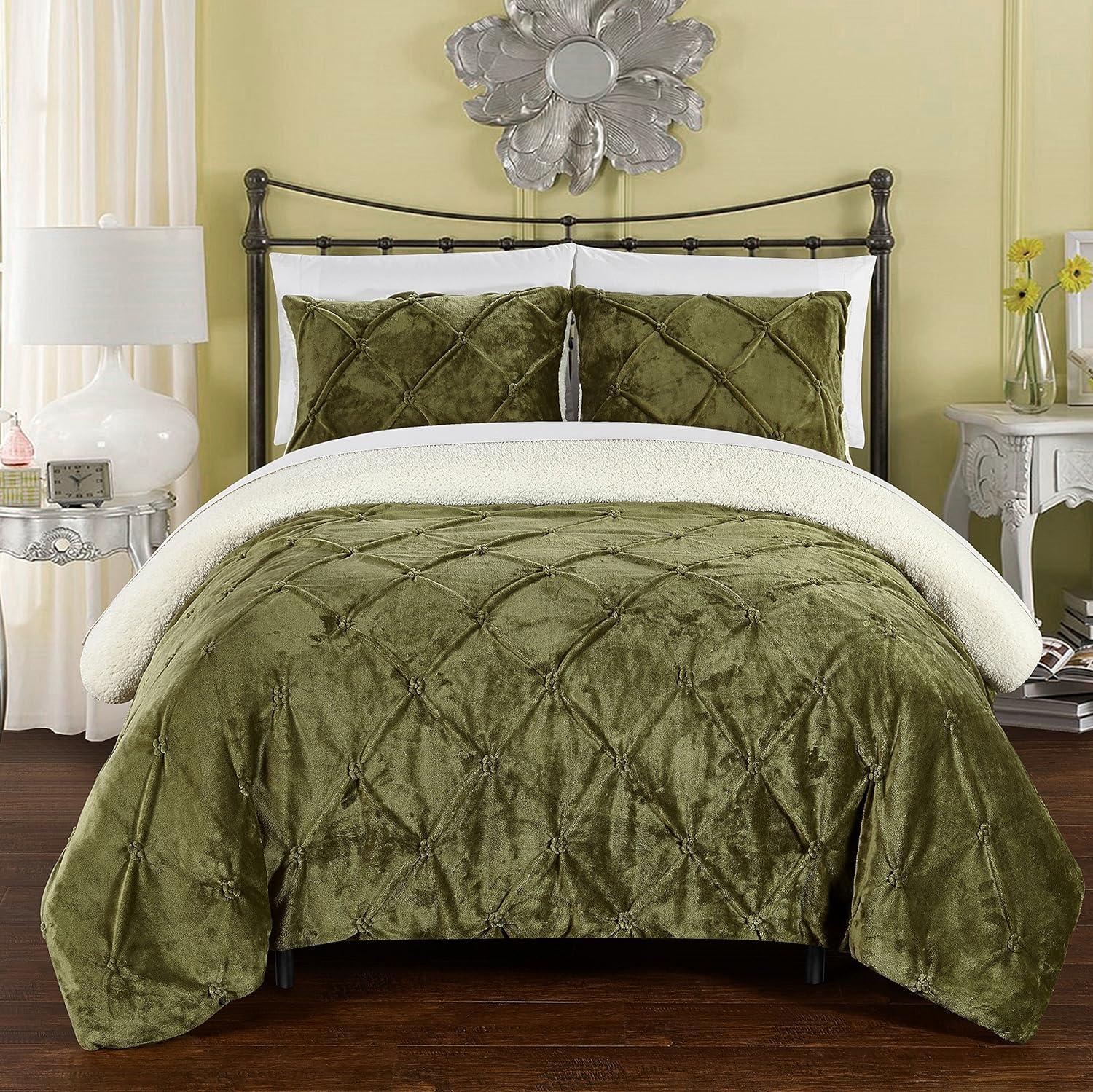 Josepha Green Queen Down Alternative Comforter Set