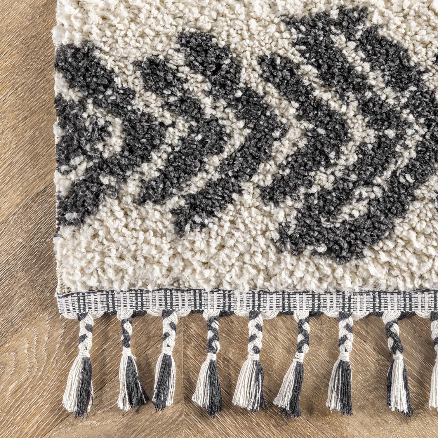 Nuloom Zuri Shaggy Banded Indoor Area Rug