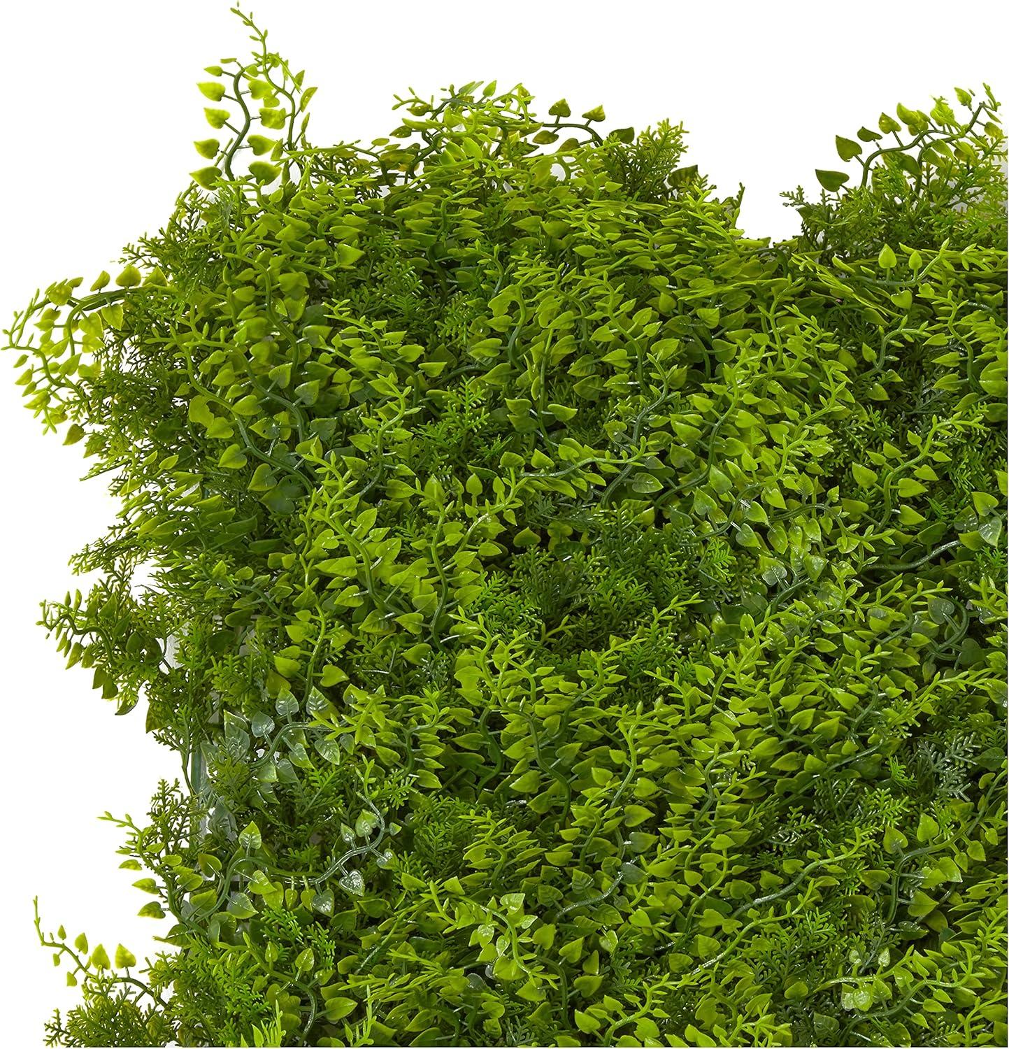 20" X 20" Lush Mediterranean Artificial Fern Wall Panel - Nearly Natural: UV Resistant, Indoor/Outdoor Decor