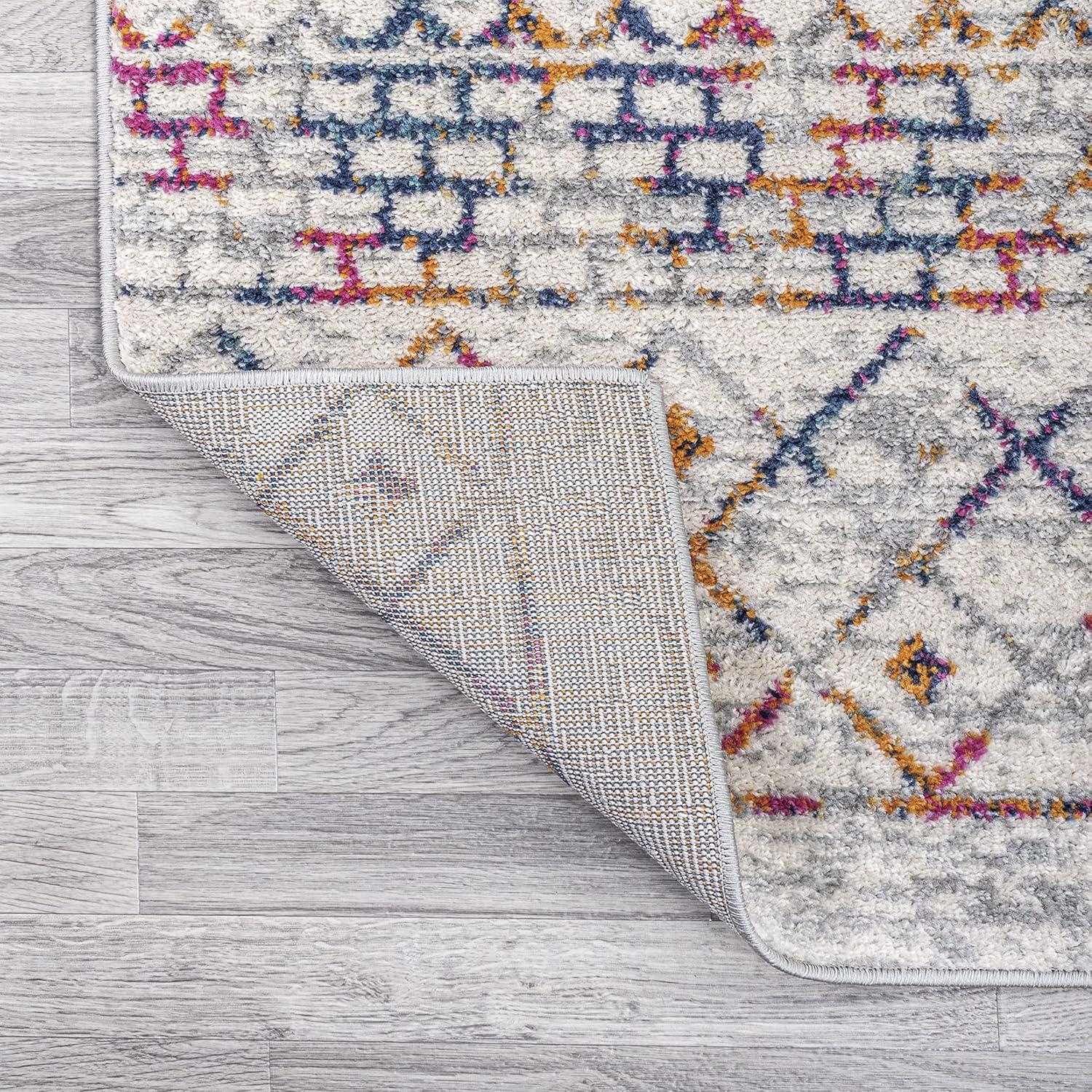 Arta Moroccan Modern Geometric Rug Area Rug - JONATHAN Y