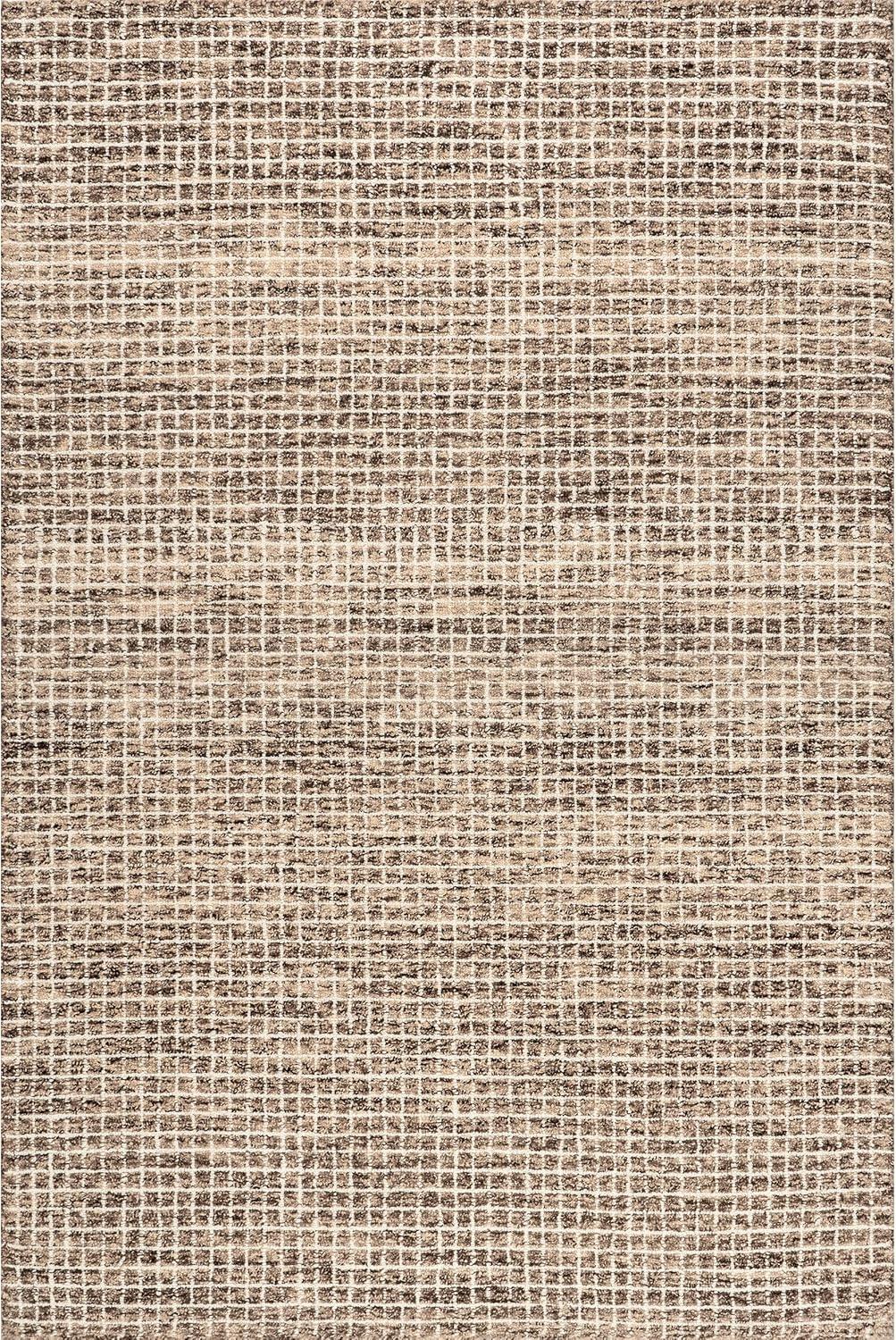 Gracie Oaks Melrose Checked Wool Area Rug