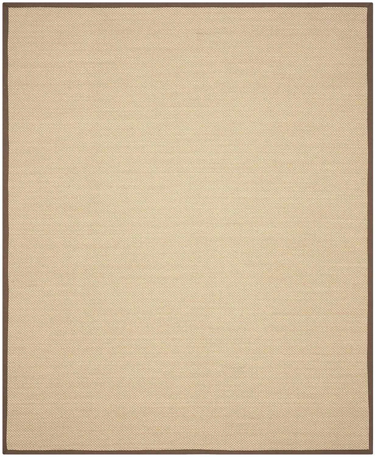 Natural Fiber NF141 Power Loomed Indoor Area Rug - Maize/Brown - 8'x10' - Safavieh