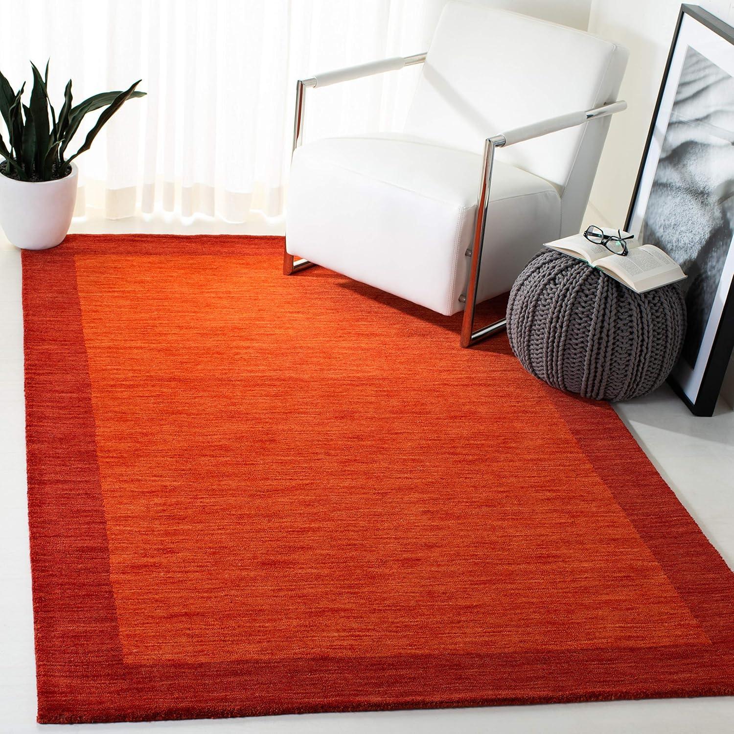 Himalaya HIM587 Hand Loomed Area Rug - Red - 5'x8' - Safavieh.