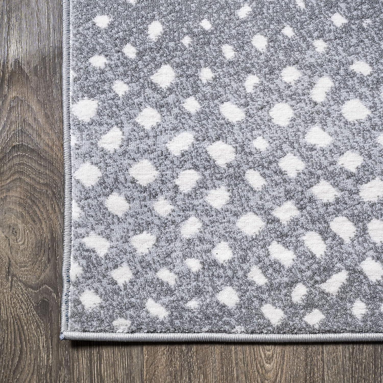 3'x 5' Antelope Modern Animal Area Rug, Gray/Cream - JONATHAN Y