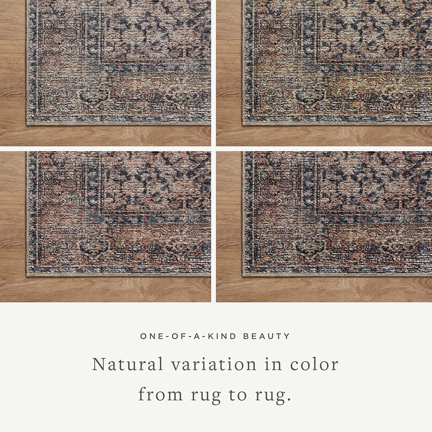 Billie Oriental Ink / Salmon Area Rug