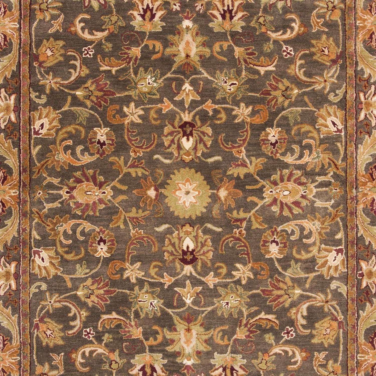 Antiquity AT52 Hand Tufted Indoor Area Rug - Green/Gold - 4'x6' - Safavieh