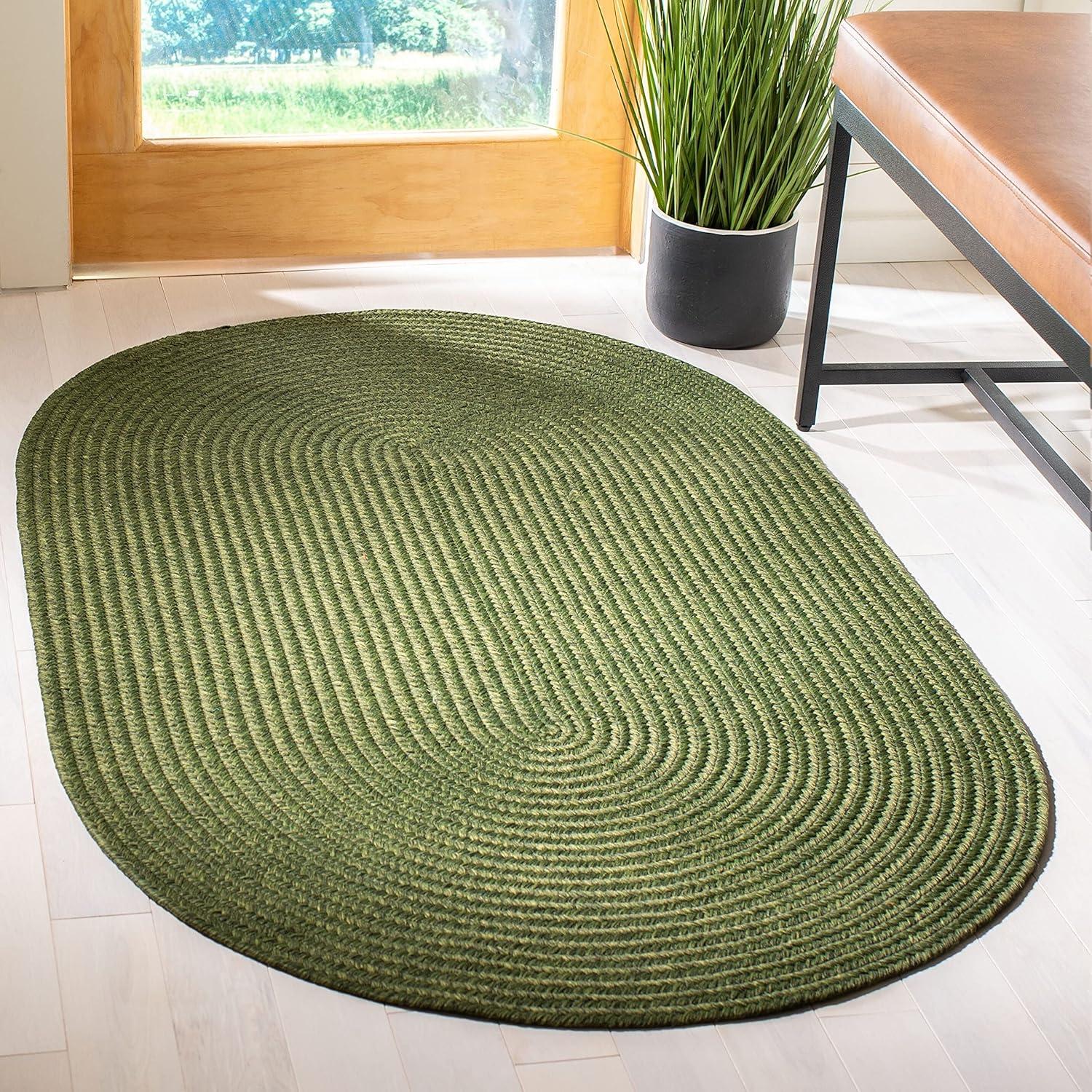 Braided BRD315 Hand Woven Accent Rug - Blue - 2'x3' - Safavieh.