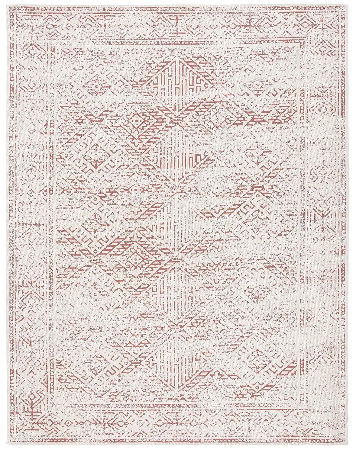 Classic Vintage CLV126 Woven Indoor Area Rug - Beige/Red - 6'x9' - Safavieh