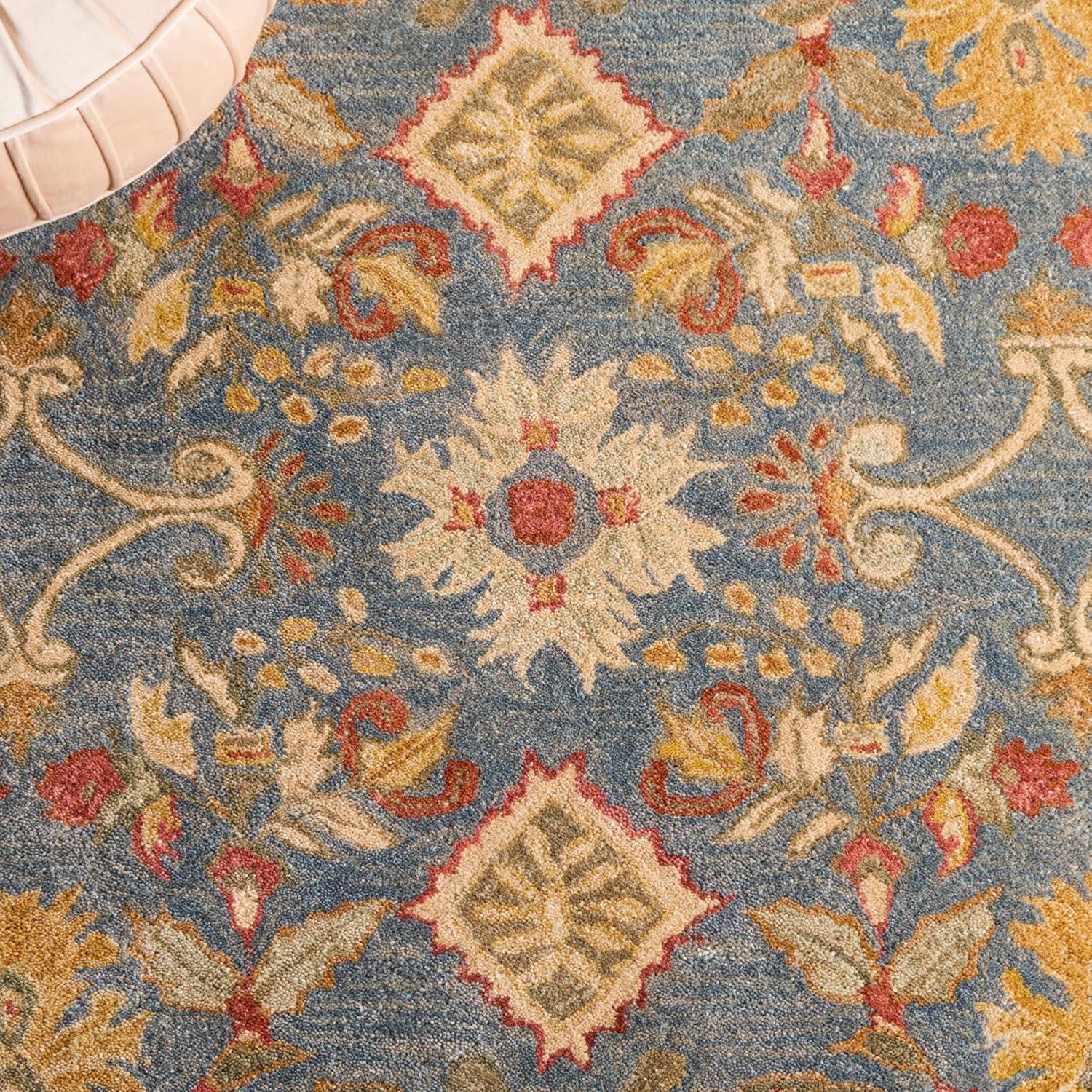 Anatolia AN544 Hand Tufted Indoor Accent Rug - Light Blue/Ivory - 2'x3' - Safavieh