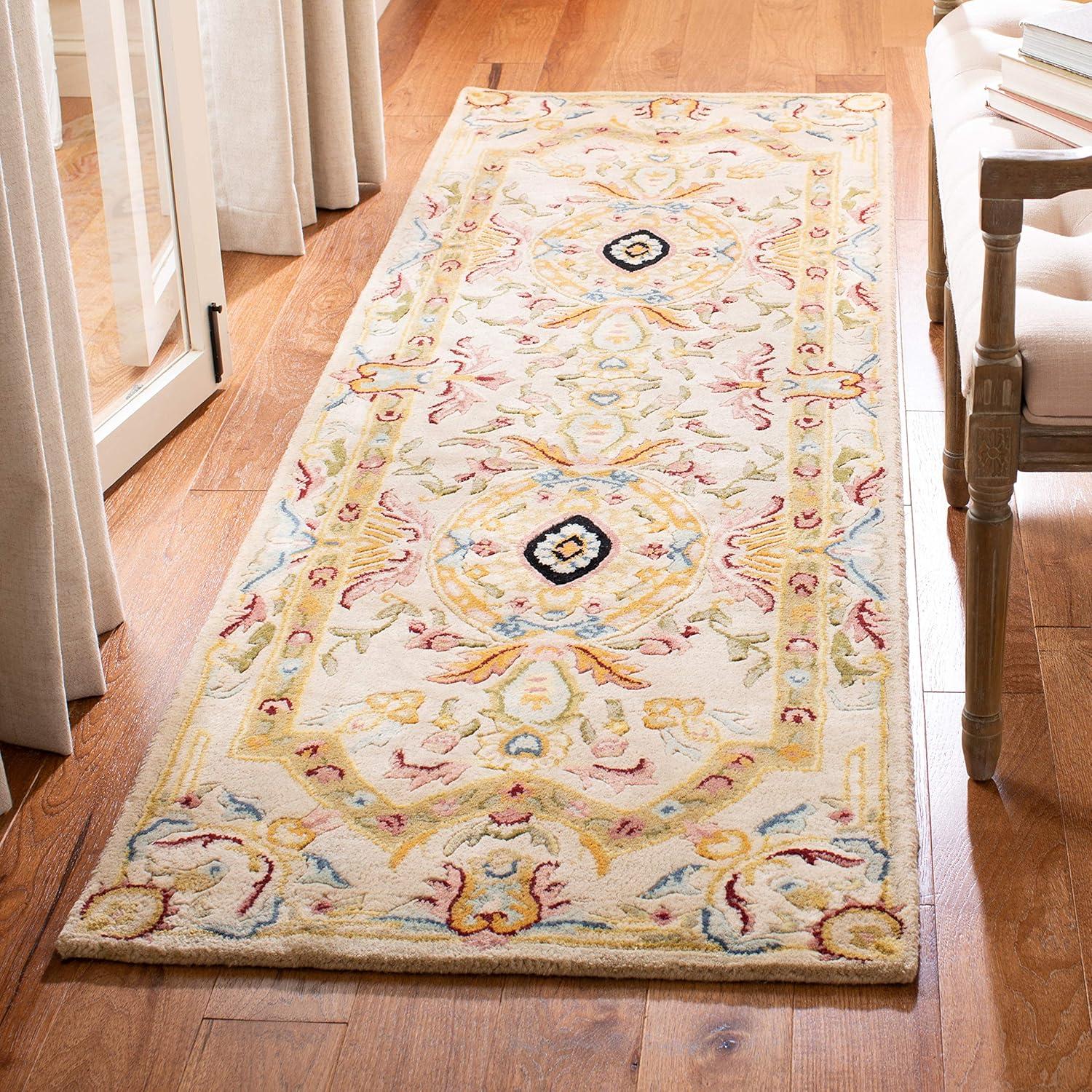Savonnerie SAV202 Hand Tufted Area Rug - Sage/Beige - 8'x10' - Safavieh.