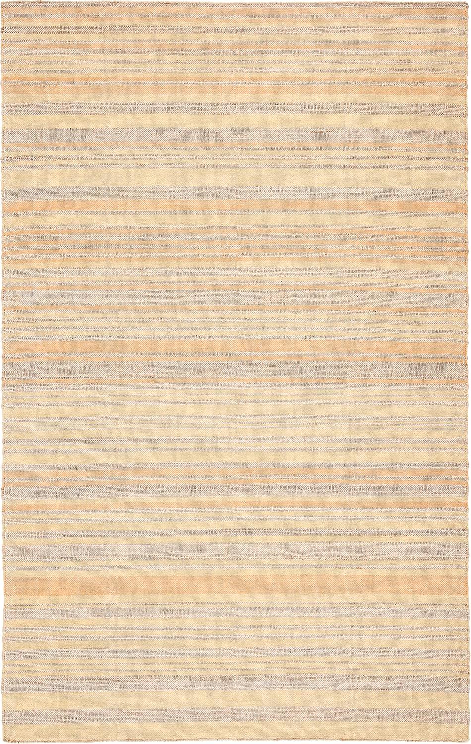 Highland Dunes Grice Hand Woven 50% Jute, 50% Wool Striped Rug