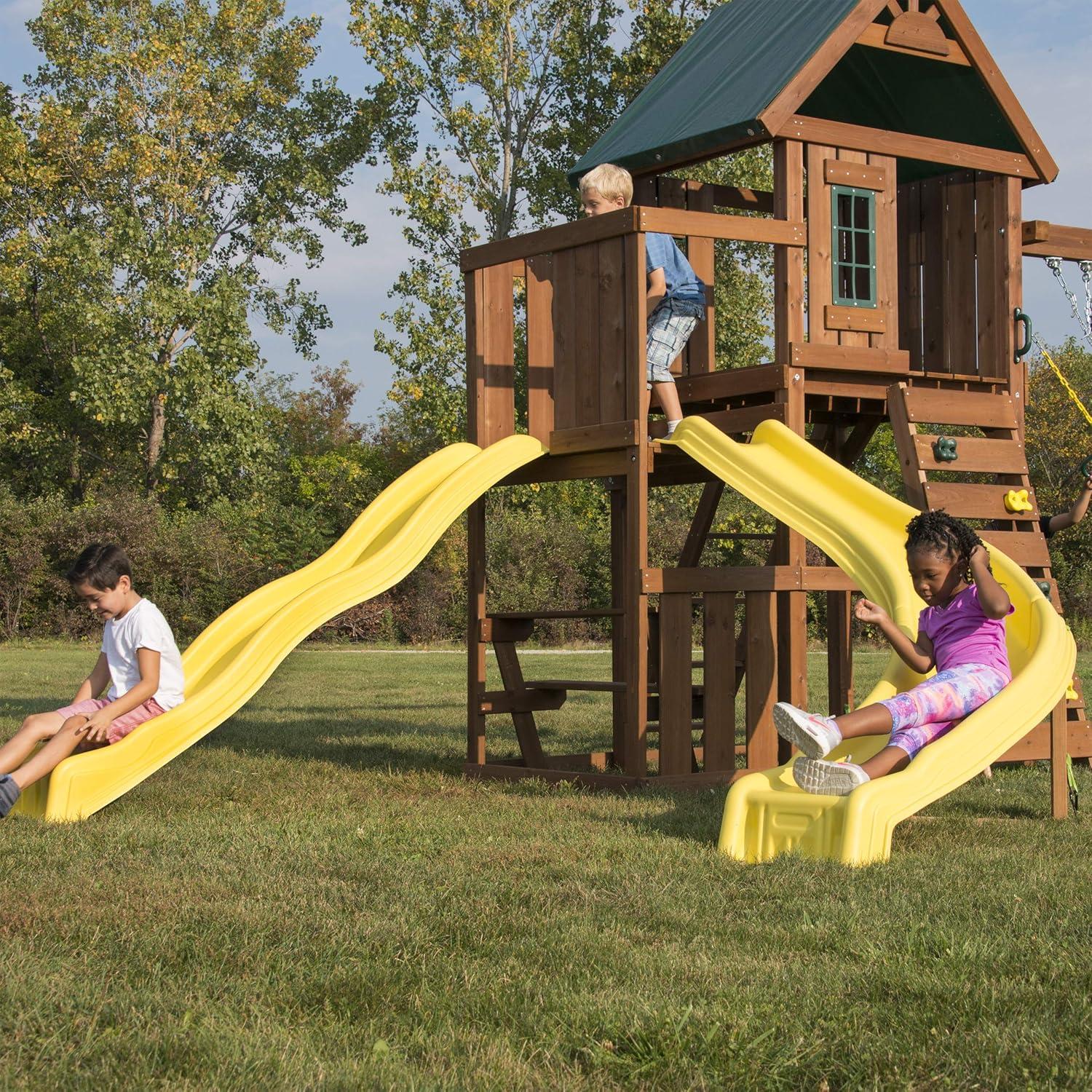 Swing-n-Slide Castlebrook Wooden Play Swing Set